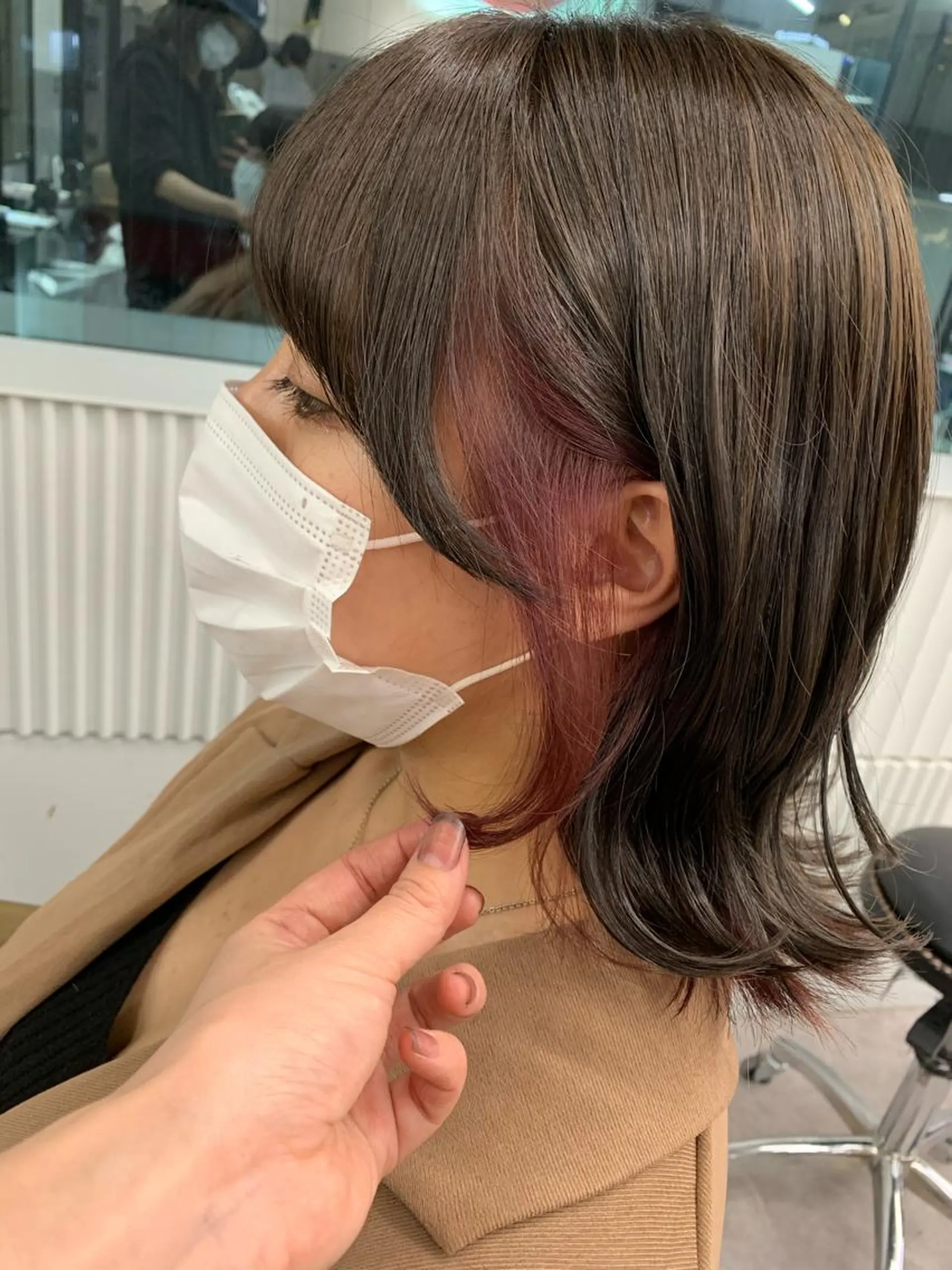 ミディアム カラー 🥀韓国ヘア🥀 宮津真菜のヘアスタイル