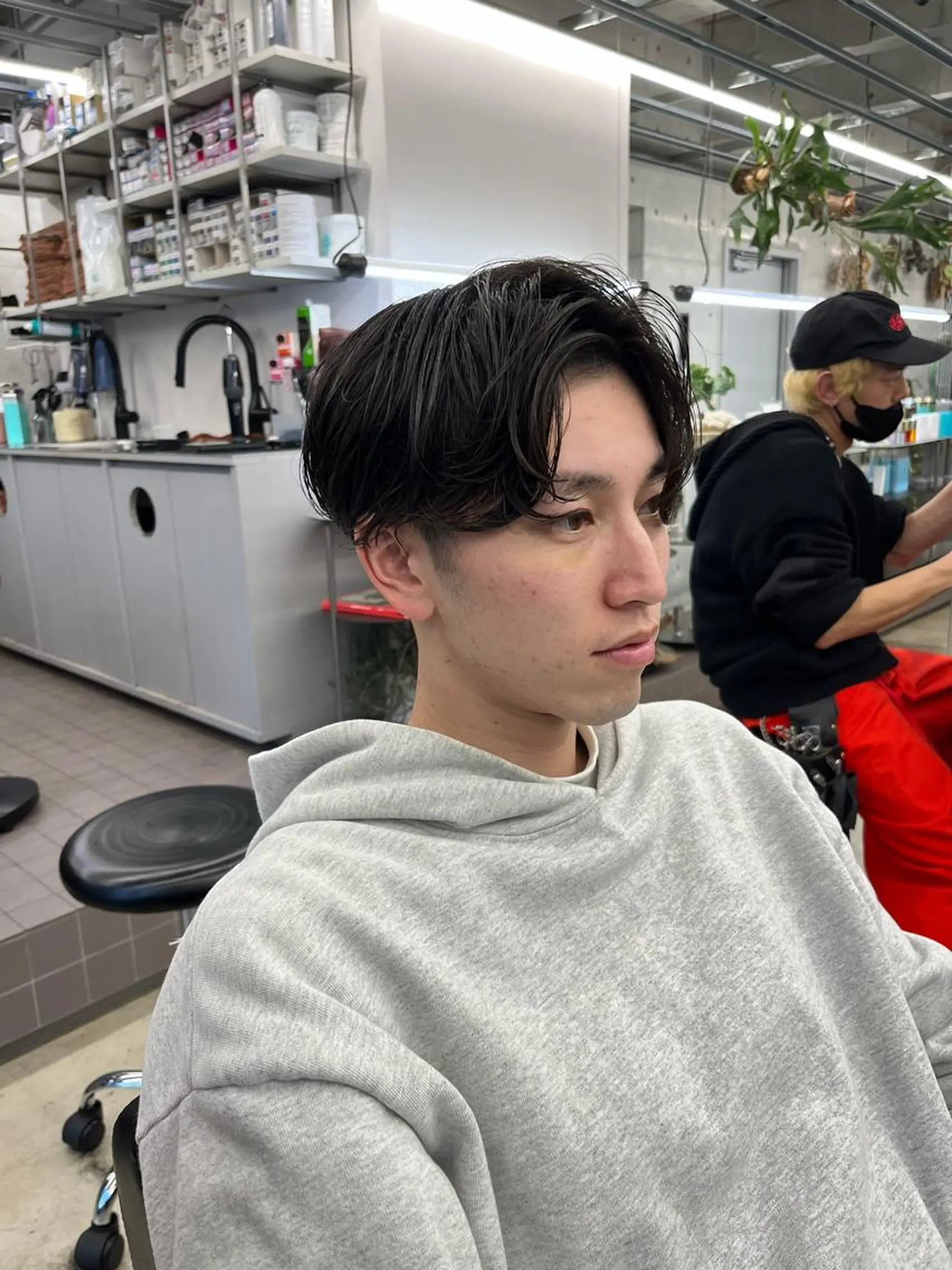 ショート パーマ カット パーマ ダブルカラー/ ケアブリーチ/クニトのヘアスタイル