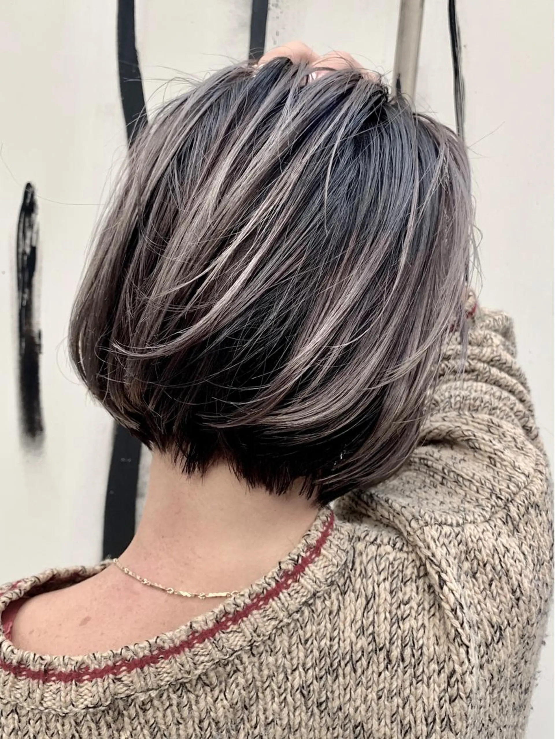 ショート カラー ヘアアレンジ 透明感カラー グラデーションカラー グレージュ ハイライトカラー シルバー ブリーチ＆カラーが 得意☀️望月宣雄☀️のヘアスタイル