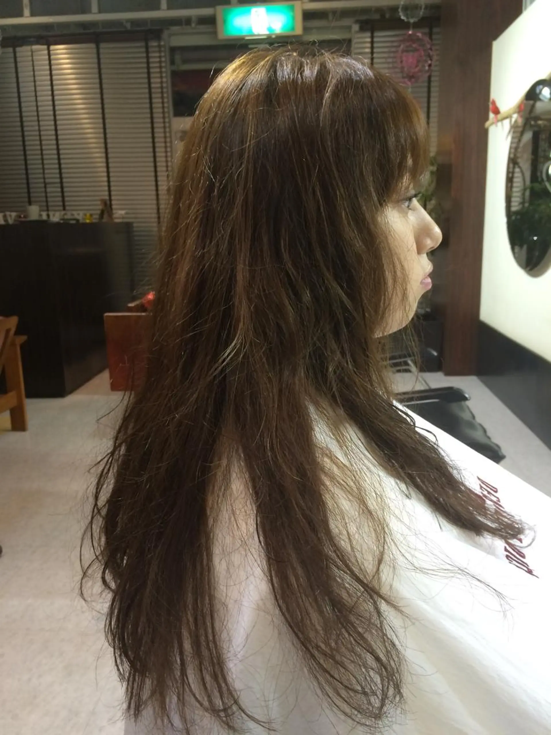 ロング カラー アッシュ オレンジ 河原 卓司のヘアスタイル