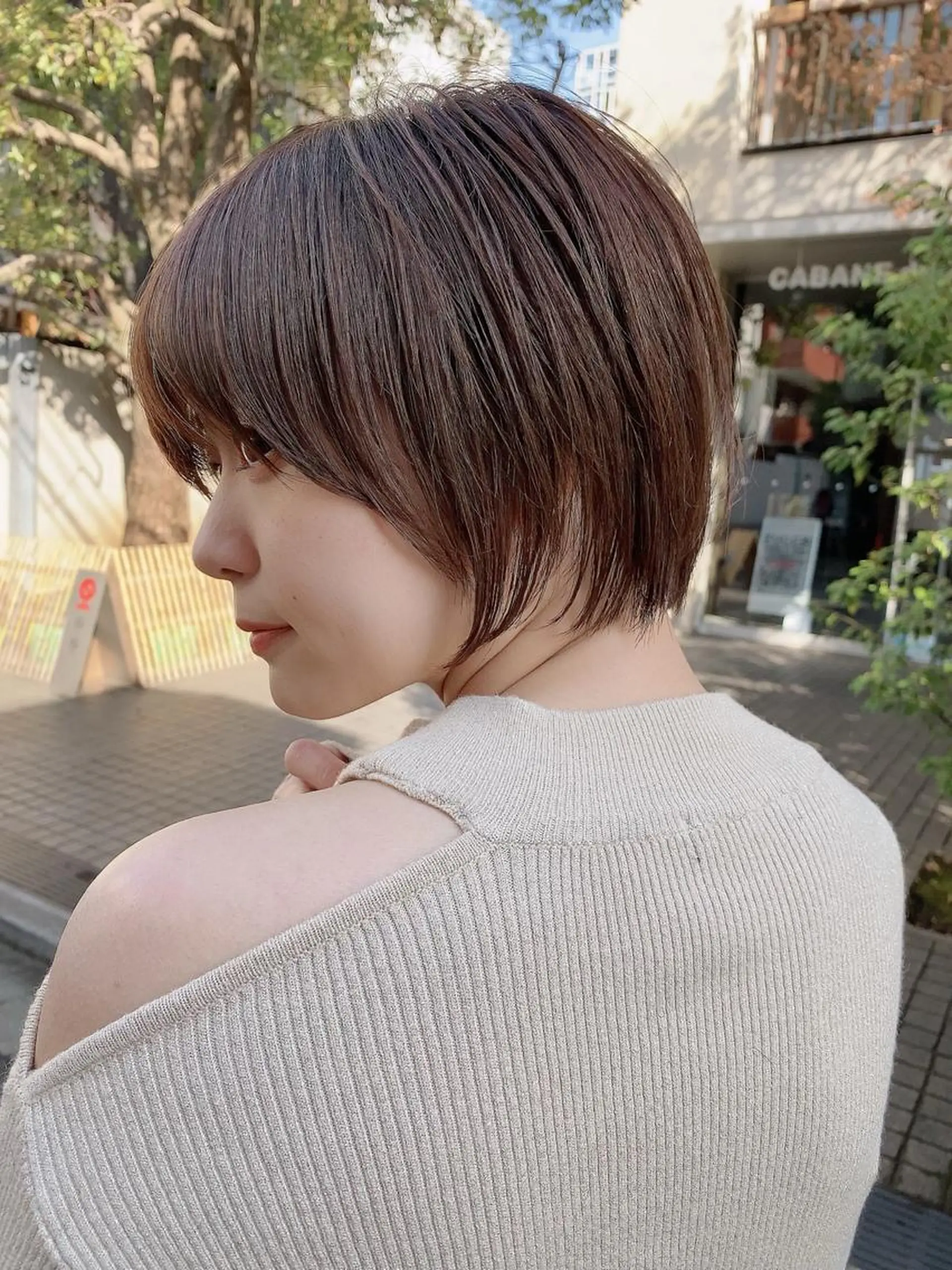 ショート カラー 縮毛矯正×艶髪カラー 髪質改善/三ツ木のヘアスタイル