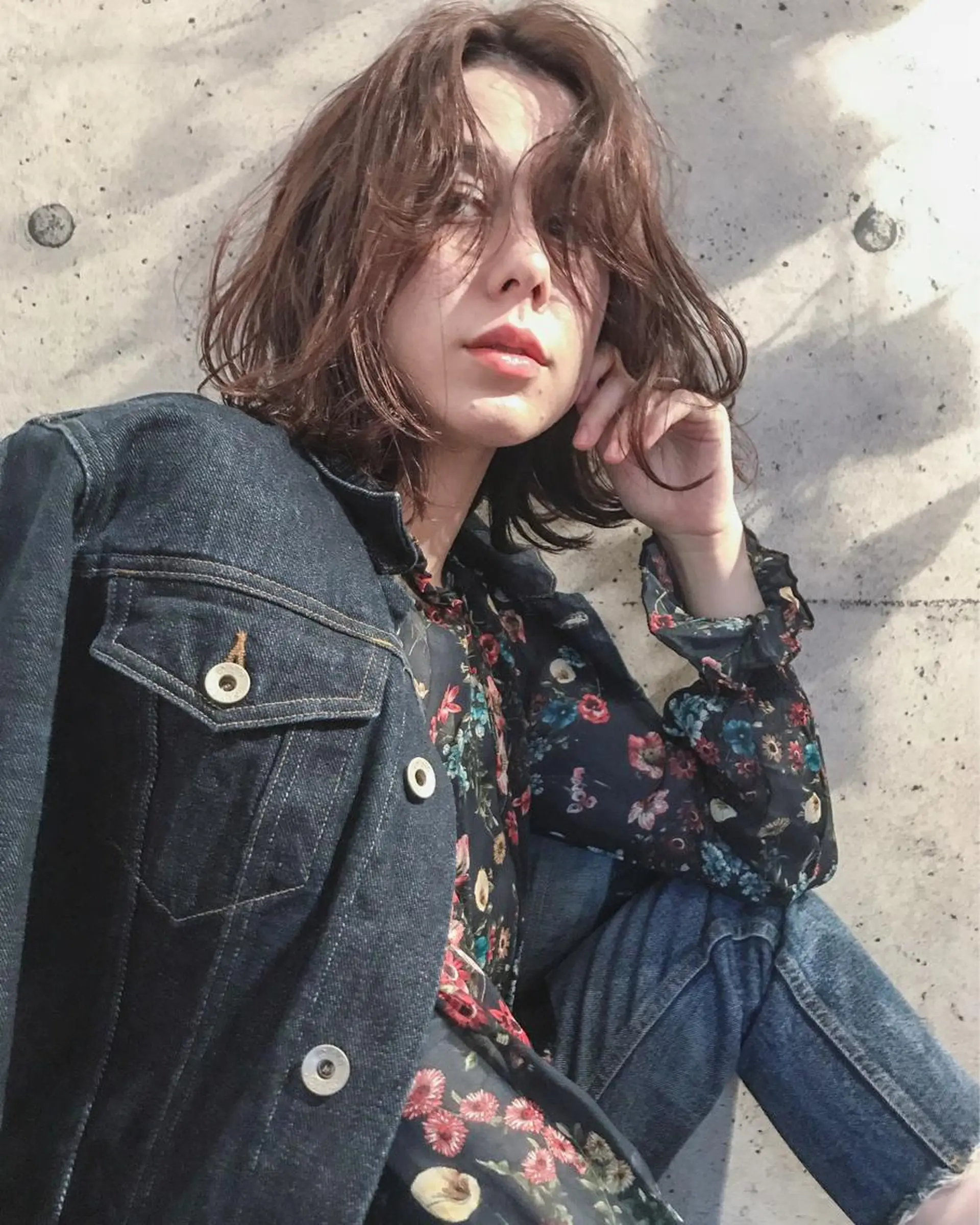 ミディアム カラー ショート/レイヤー なら石井知希のヘアスタイル