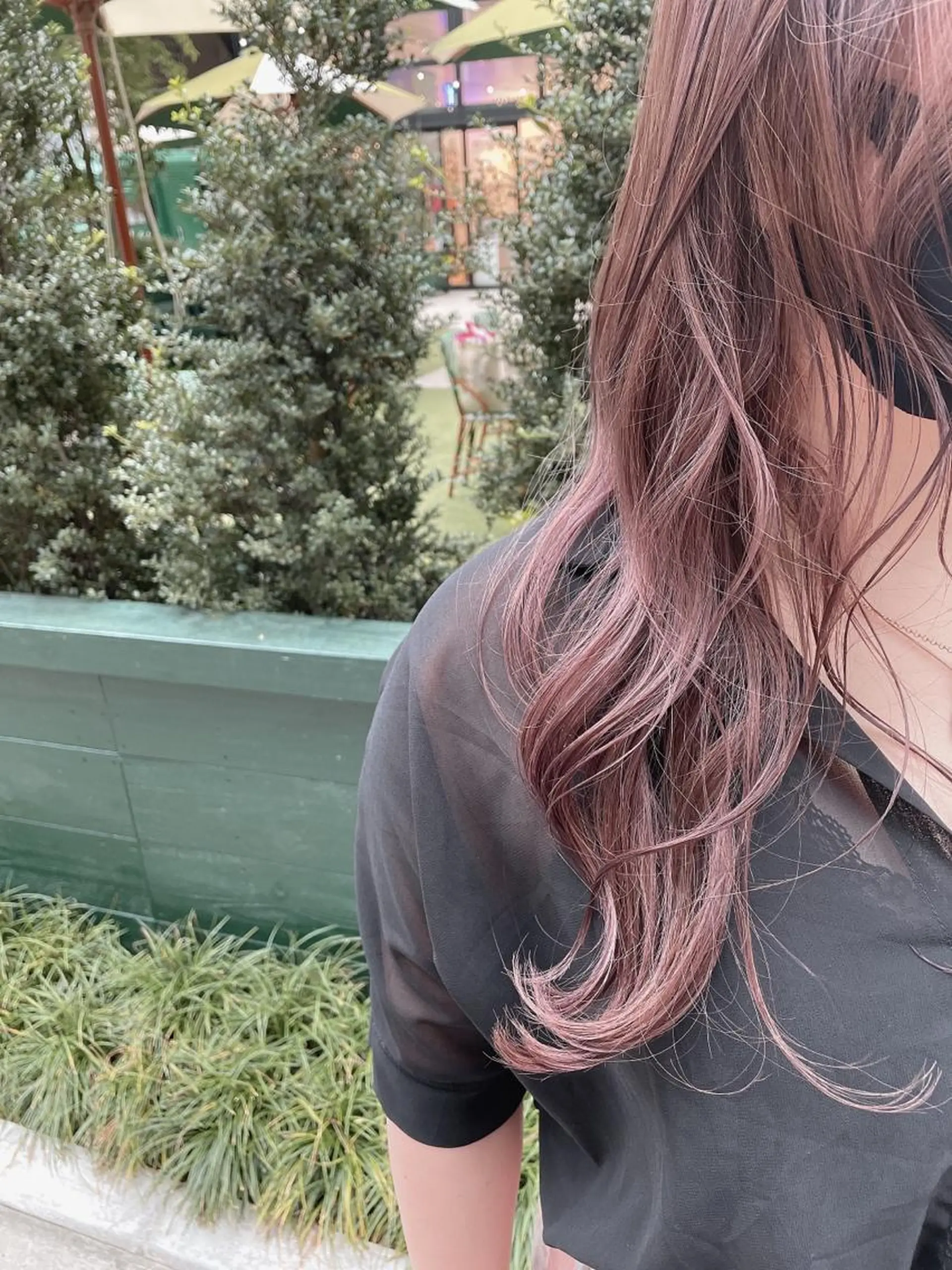 ロング カラー ブラウンカラー パープルカラー ヘアカラー トリートメント 🦖鶴岡 香純🦖のヘアスタイル