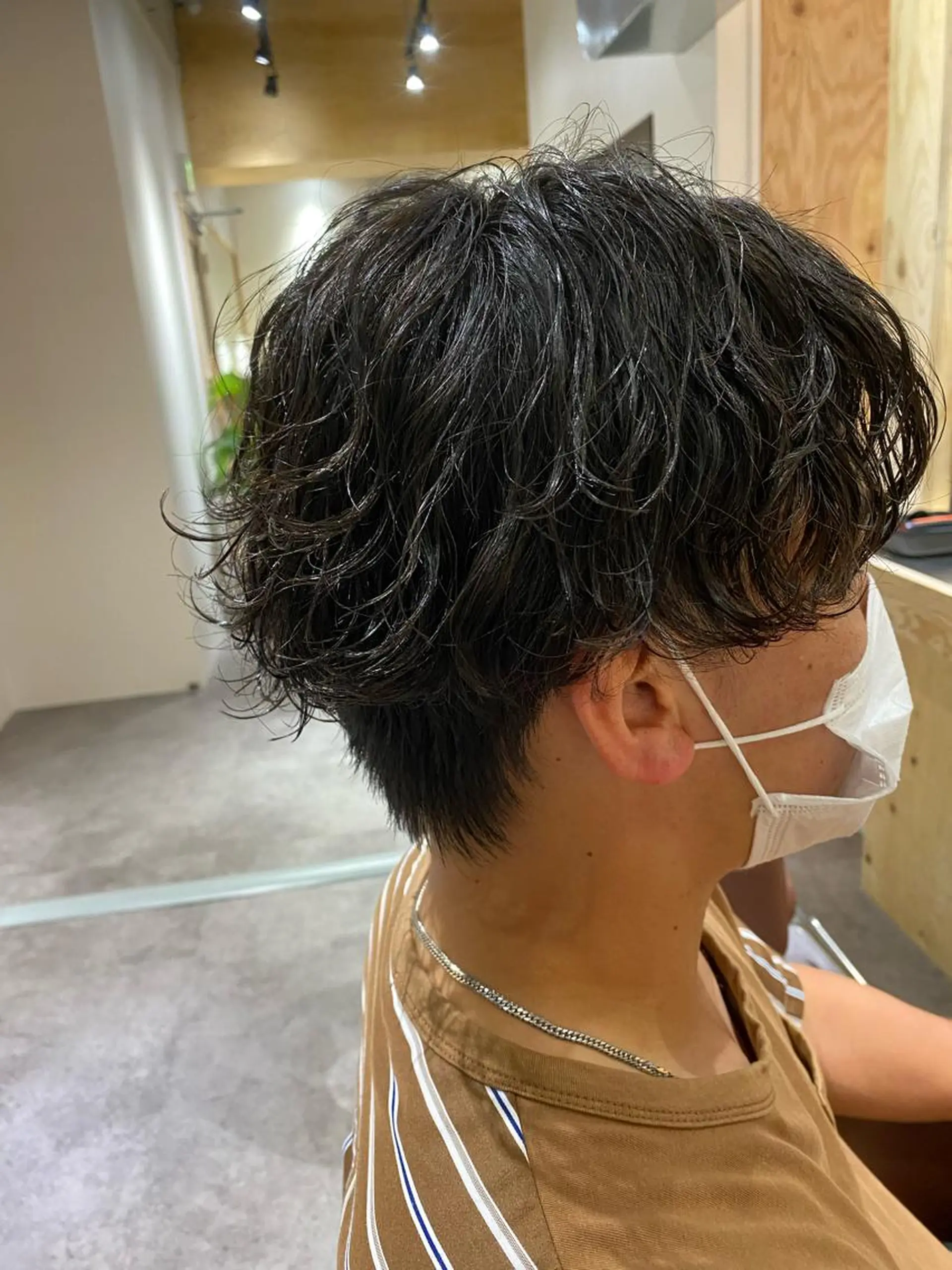 パーマ メンズ カット パーマ ヘアセット メンズブリーチカラー /パーマ ごーた立川のヘアスタイル