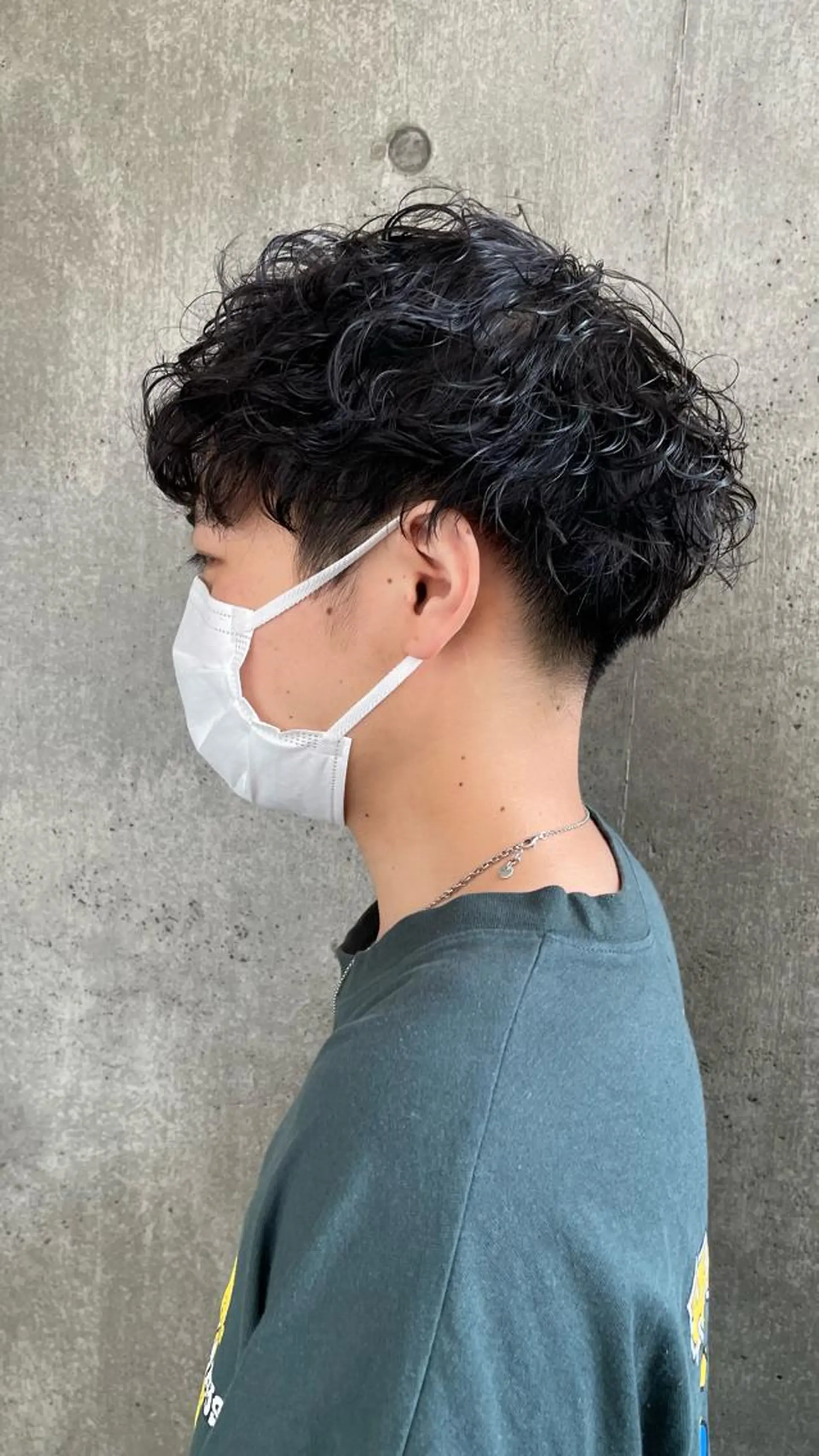 パーマ メンズ もりたみかこ 美容師お休み中のヘアスタイル