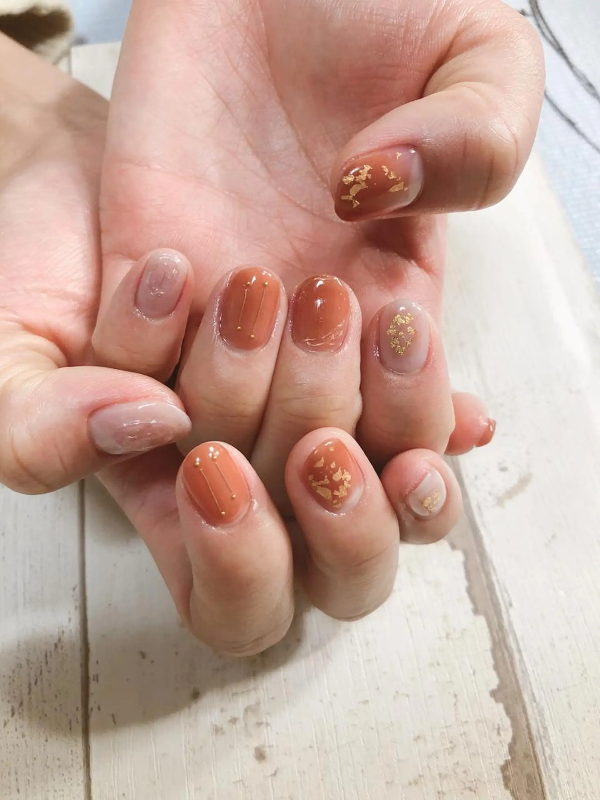 ネイル 北浦和 自爪育成ケアのネイルデザイン