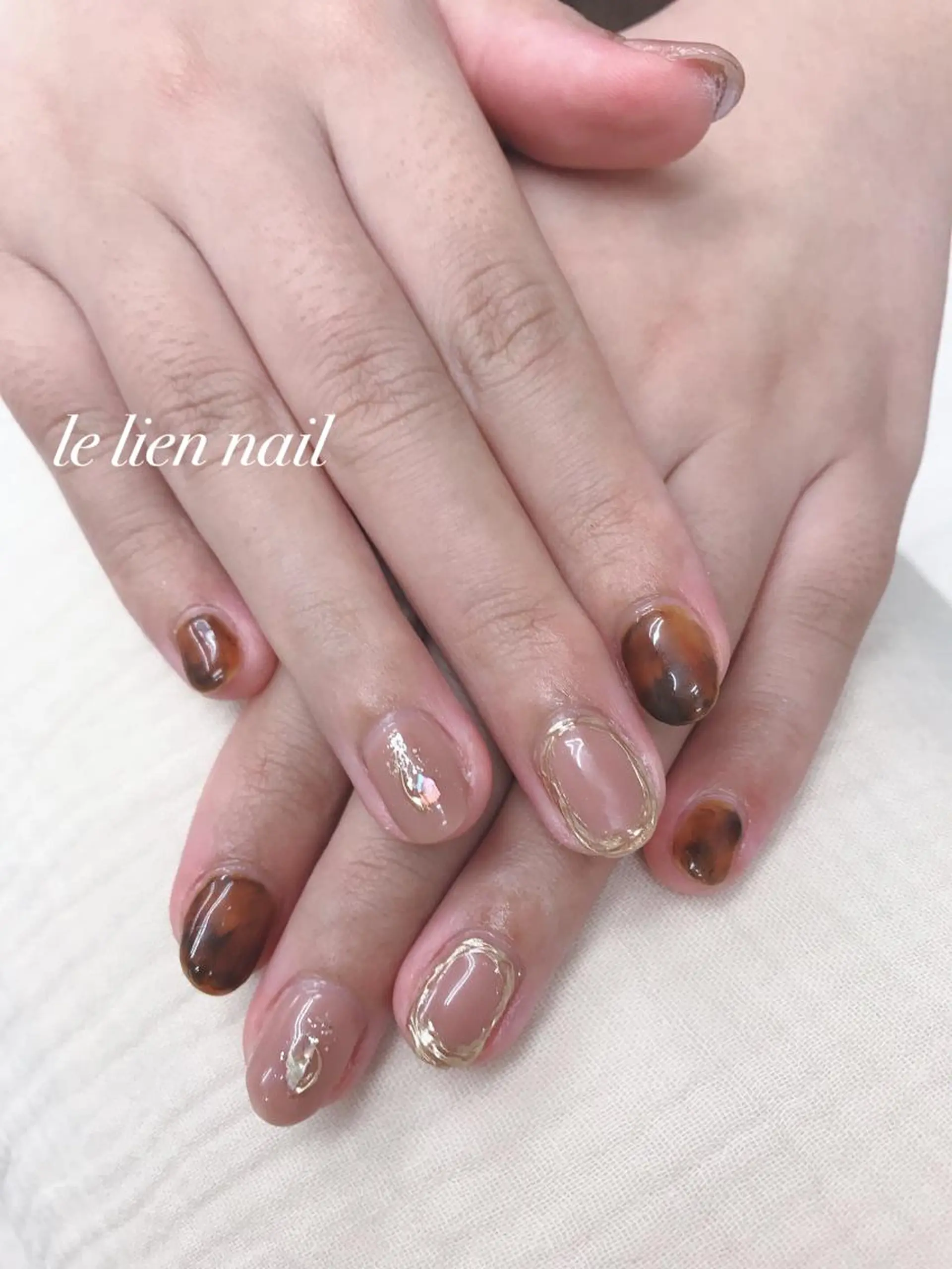 ショート le lien nailのネイルデザイン