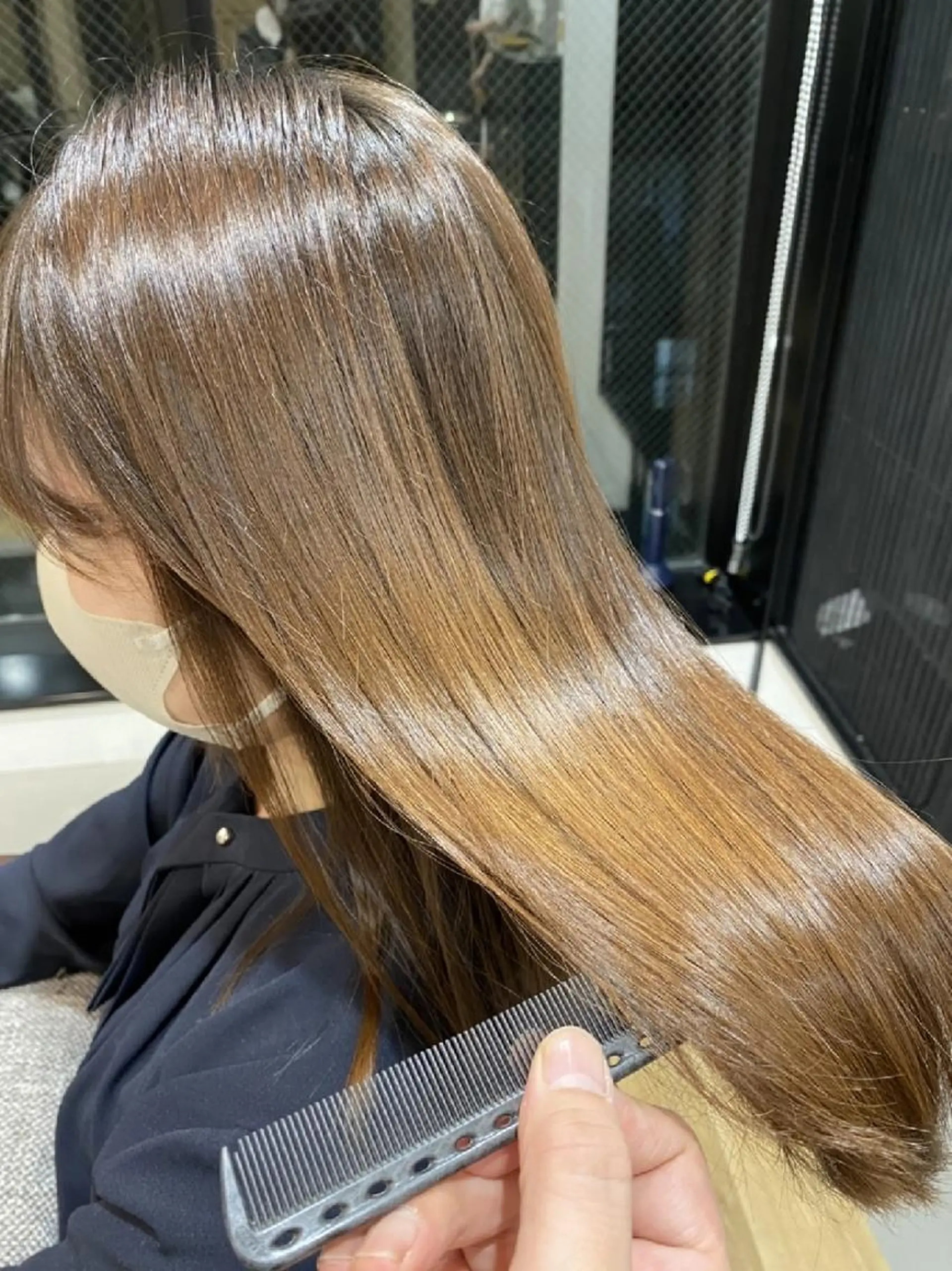 ロング トリートメント 深夜まで営業中‼️ レム髪質改善のヘアスタイル