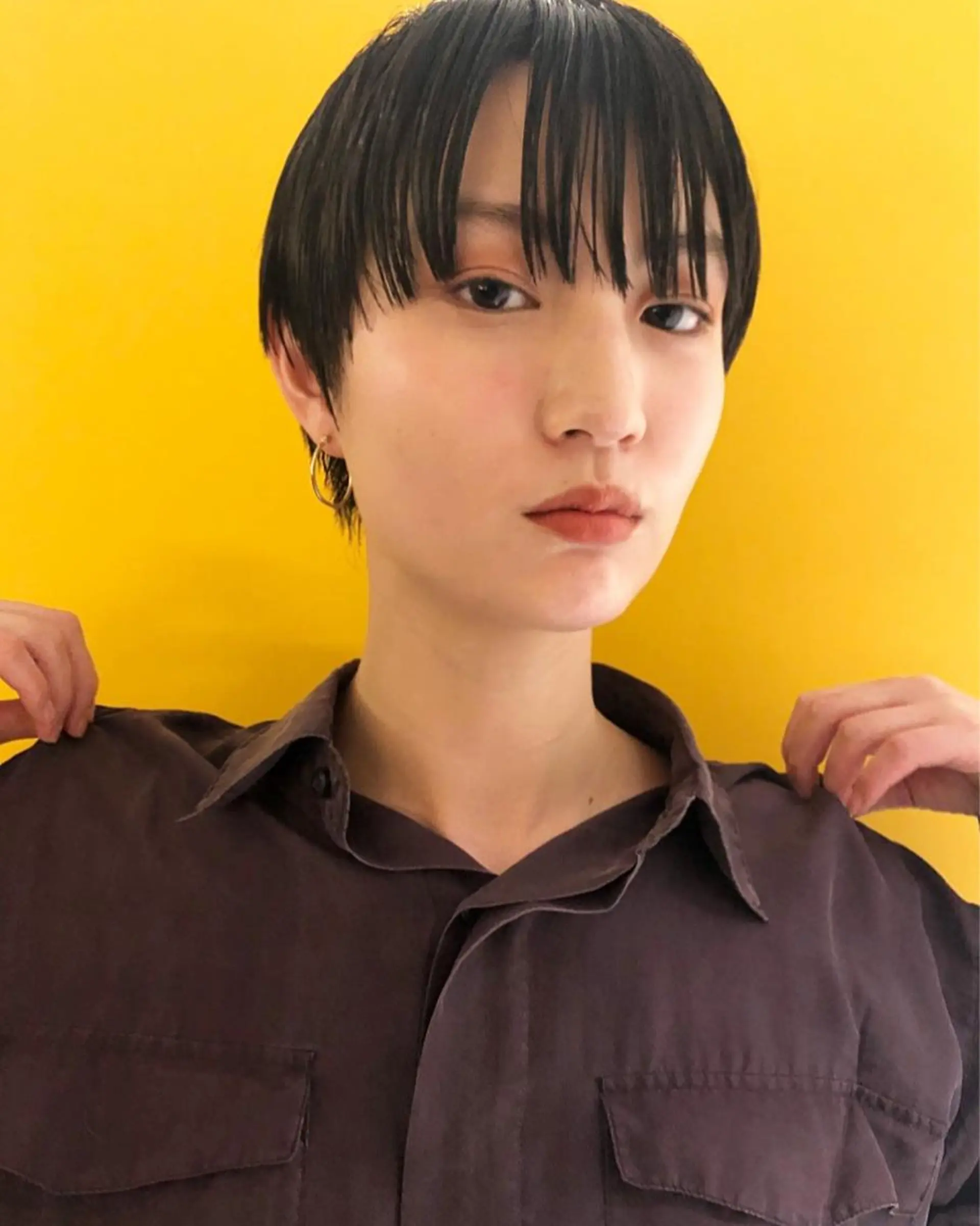 ショート カラー ショートヘア カット ヘアカラー トリートメント 村上雅人 ナチュラルモードのヘアスタイル