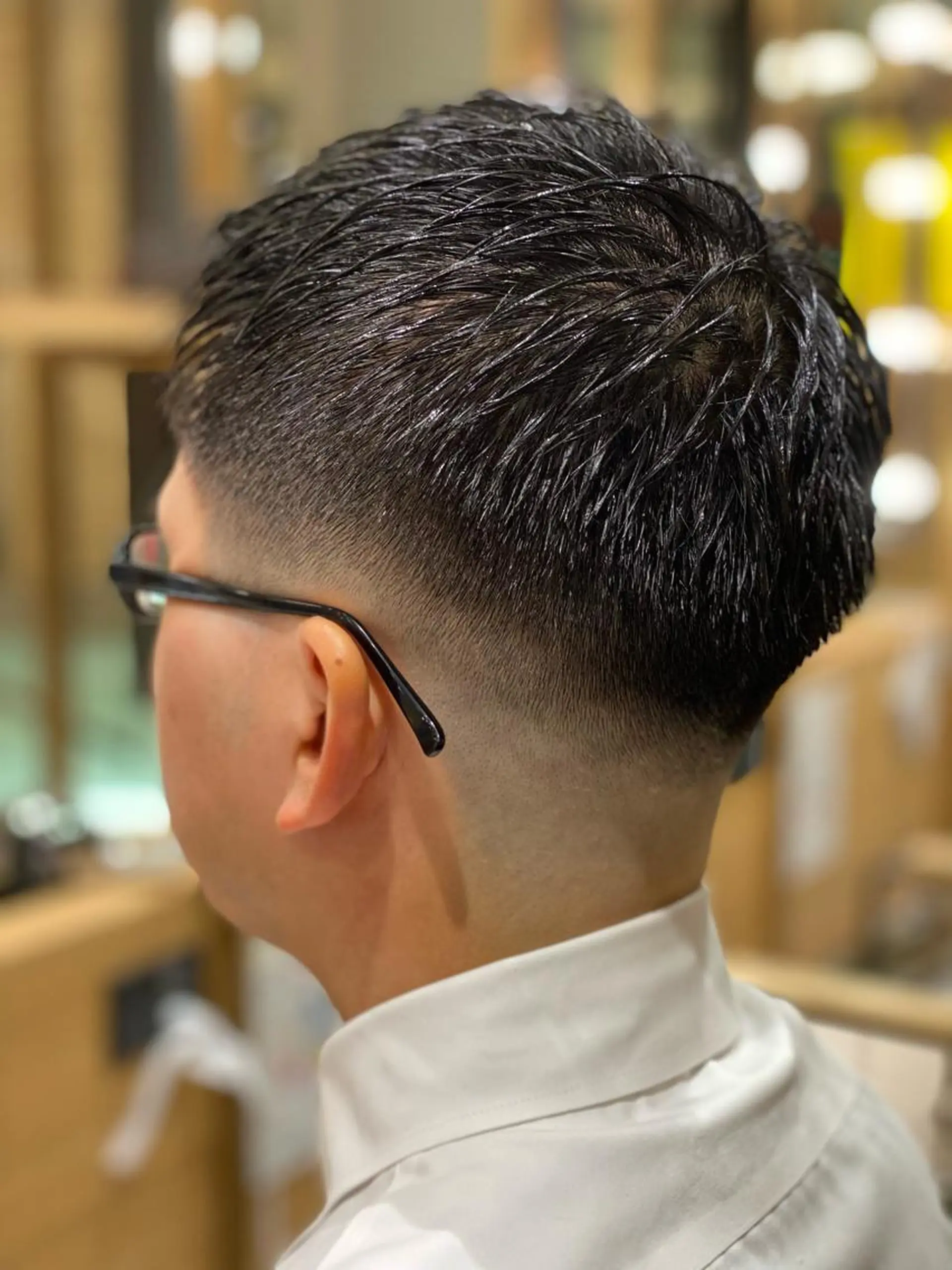 ショート メンズ ビジネス フェードカット unopulir 景山　凌のヘアスタイル