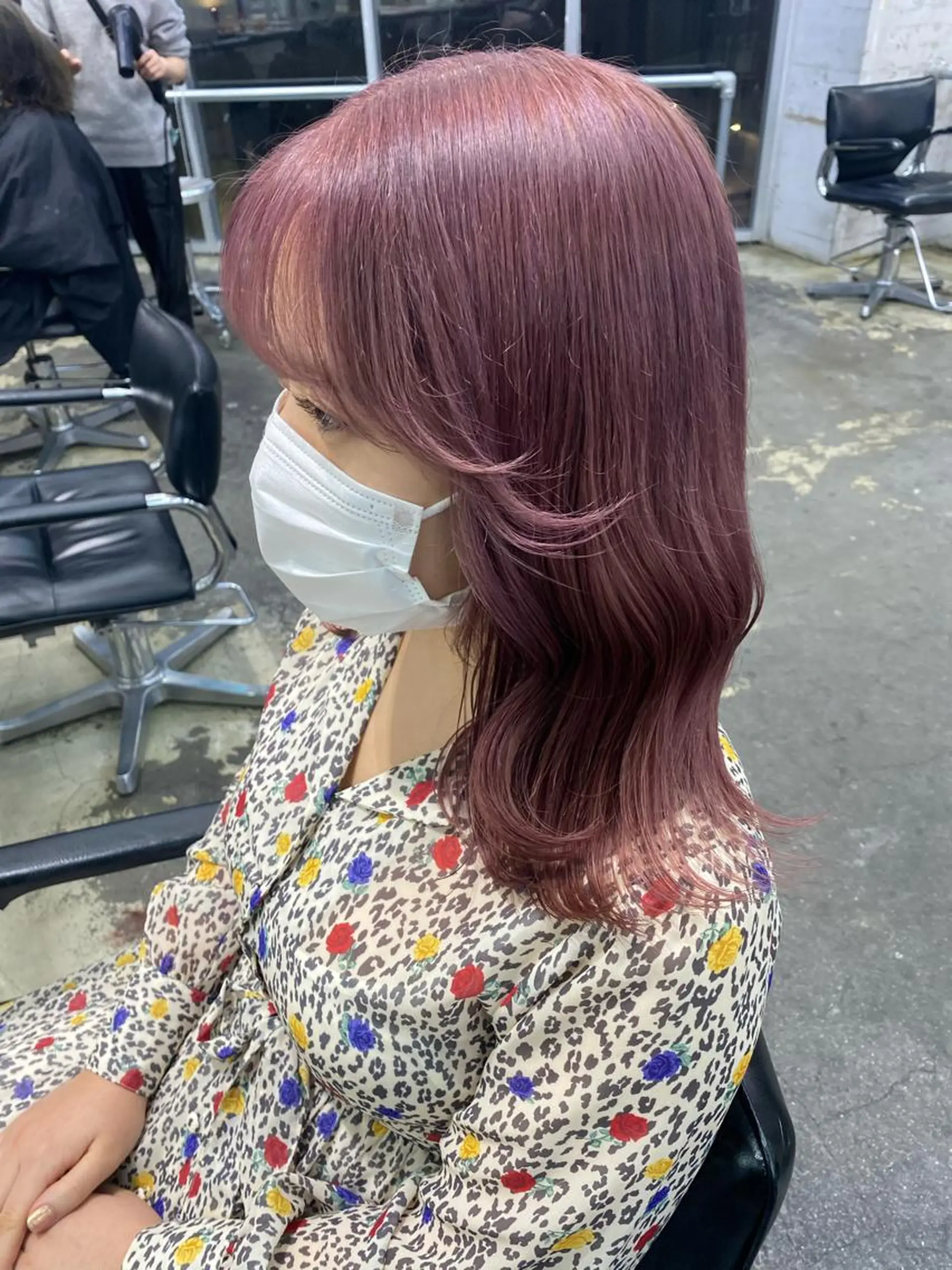 ミディアム カラー 💗💗韓国レイヤー yu-ki💗💗のヘアスタイル