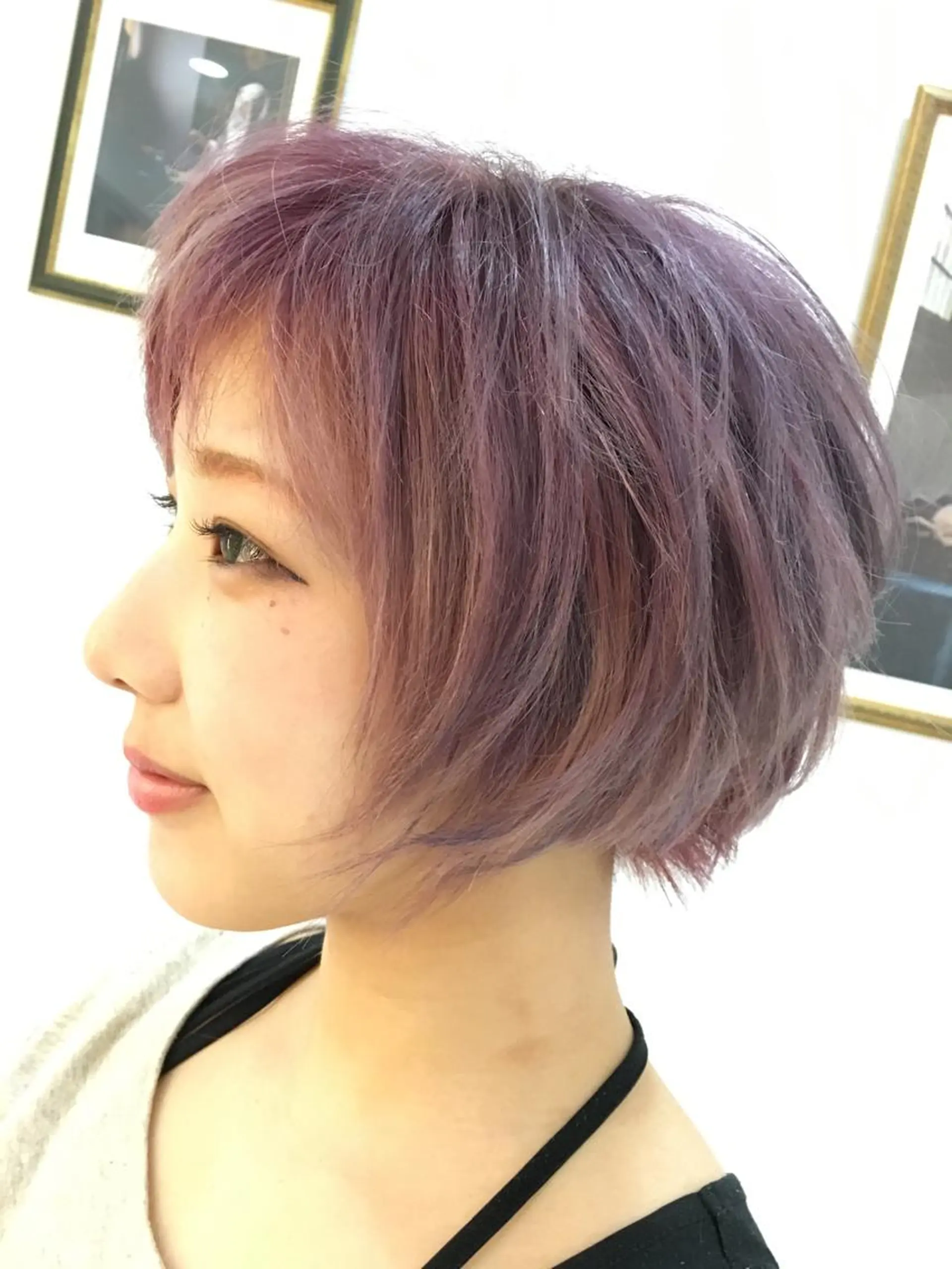 ショート カラー 店長/mao/ 前髪/顔周りカットのヘアスタイル