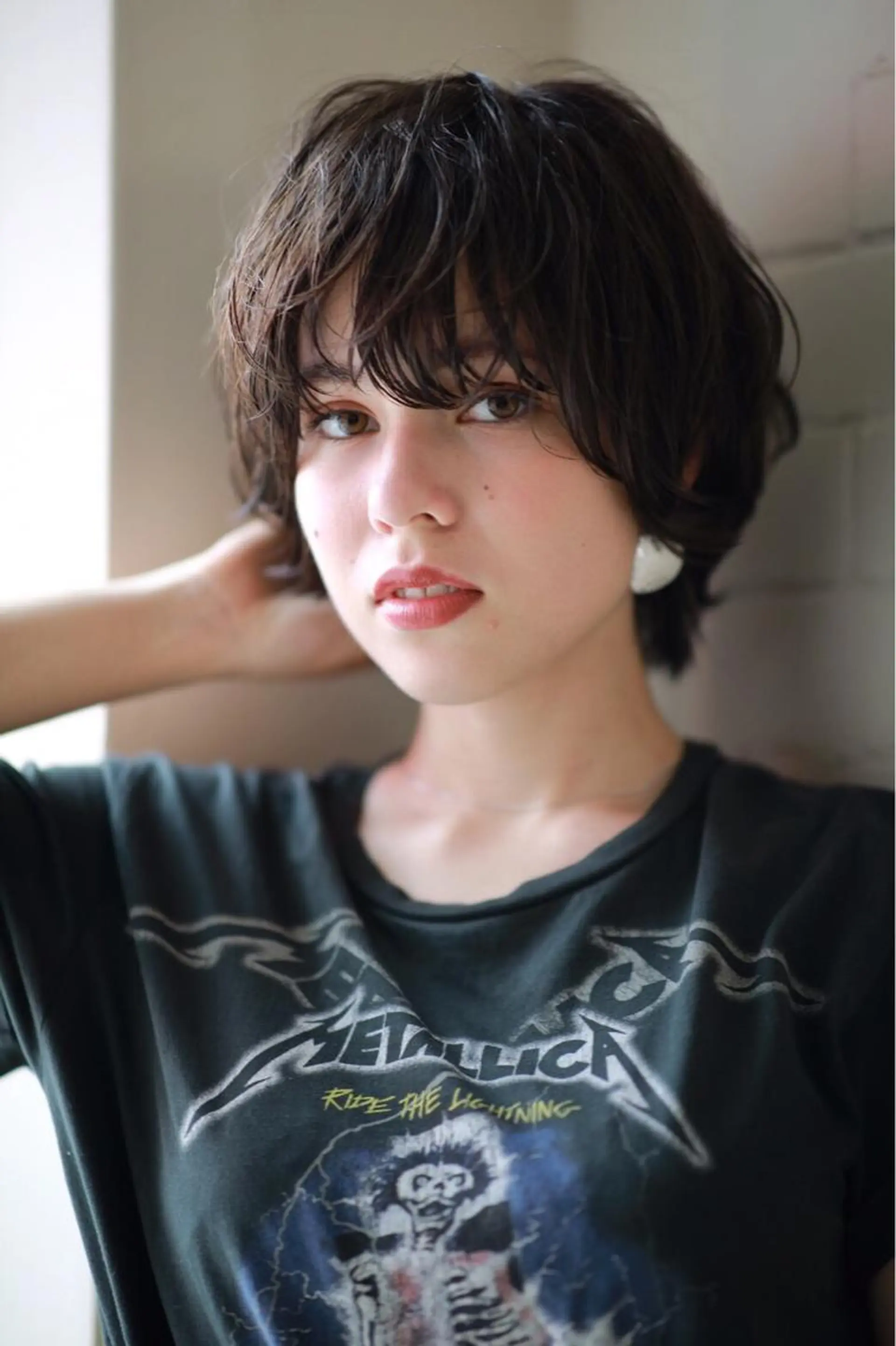 ショート カラー パーマ 近藤 亮太のヘアスタイル