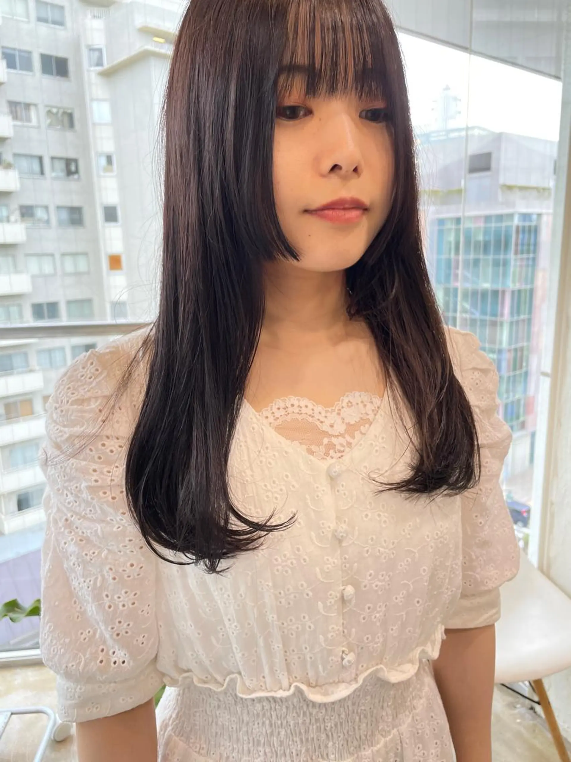 セミロング カラー カット ヘアカラー トリートメント レイヤー／似合わせ TAKUYAのヘアスタイル