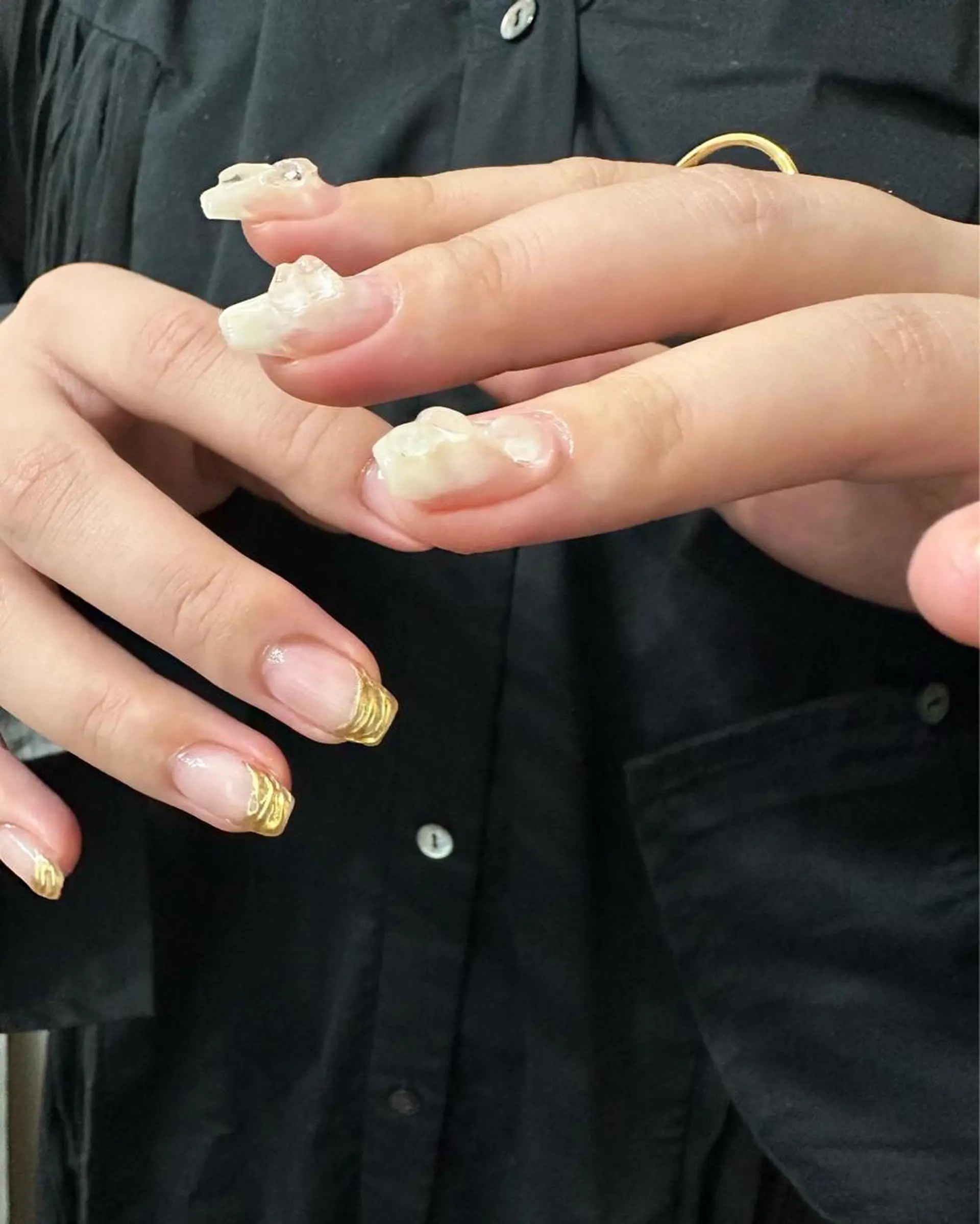 ネイル アートネイル ハンドネイル フットネイル kiii.__ ✴︎*のネイルデザイン