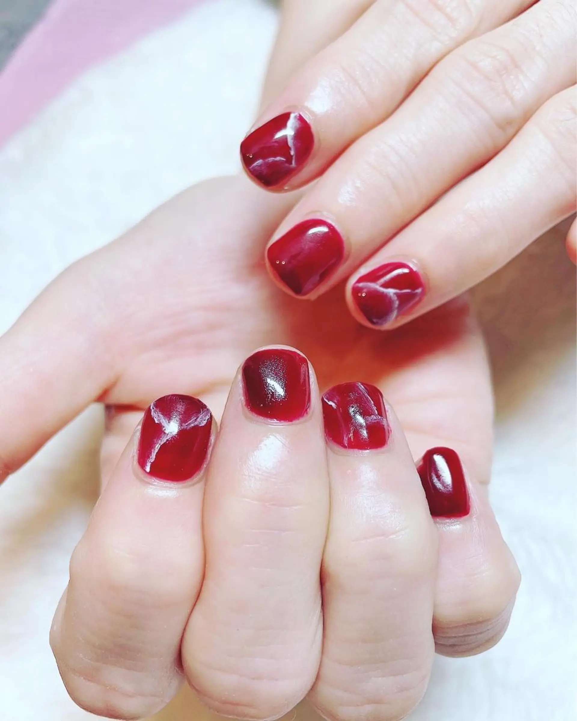 ネイル 大理石ネイル(マーブル) 頑張る女性の味方✴︎ M.i　nail ♡のネイルデザイン