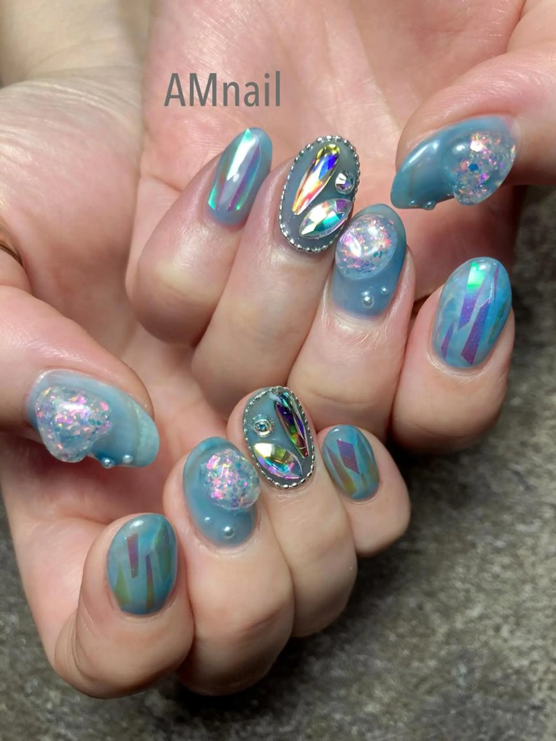 ネイル アートネイル 持ち込み ハンドネイル Am:nail 柏 SUE（スゥ）のネイルデザイン