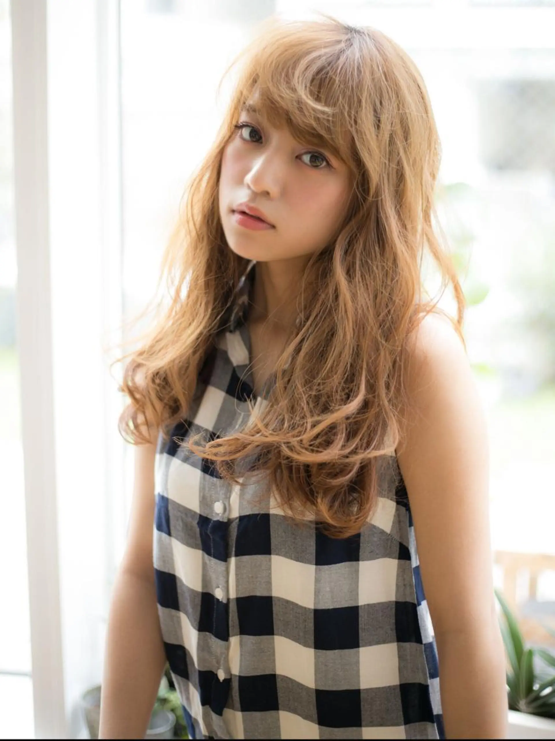 セミロング ロング カラー パーマ VIVIE【ヴィヴィ】所属・髪質改善/韓国風 レイヤー/田村祐樹のヘアスタイル