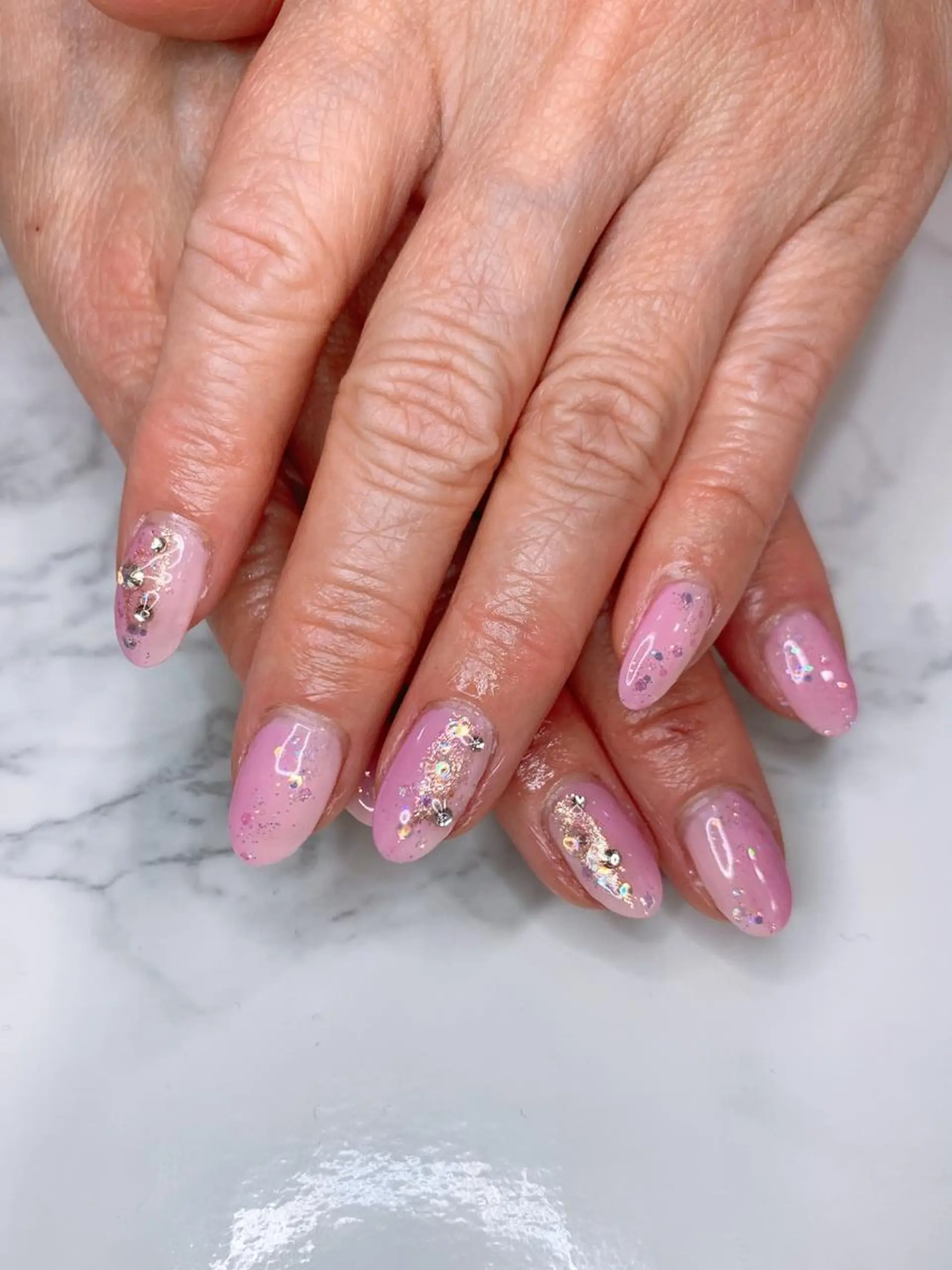 ネイル グラデーション ピンク 高橋 実和子のマツエク・マツパデザイン