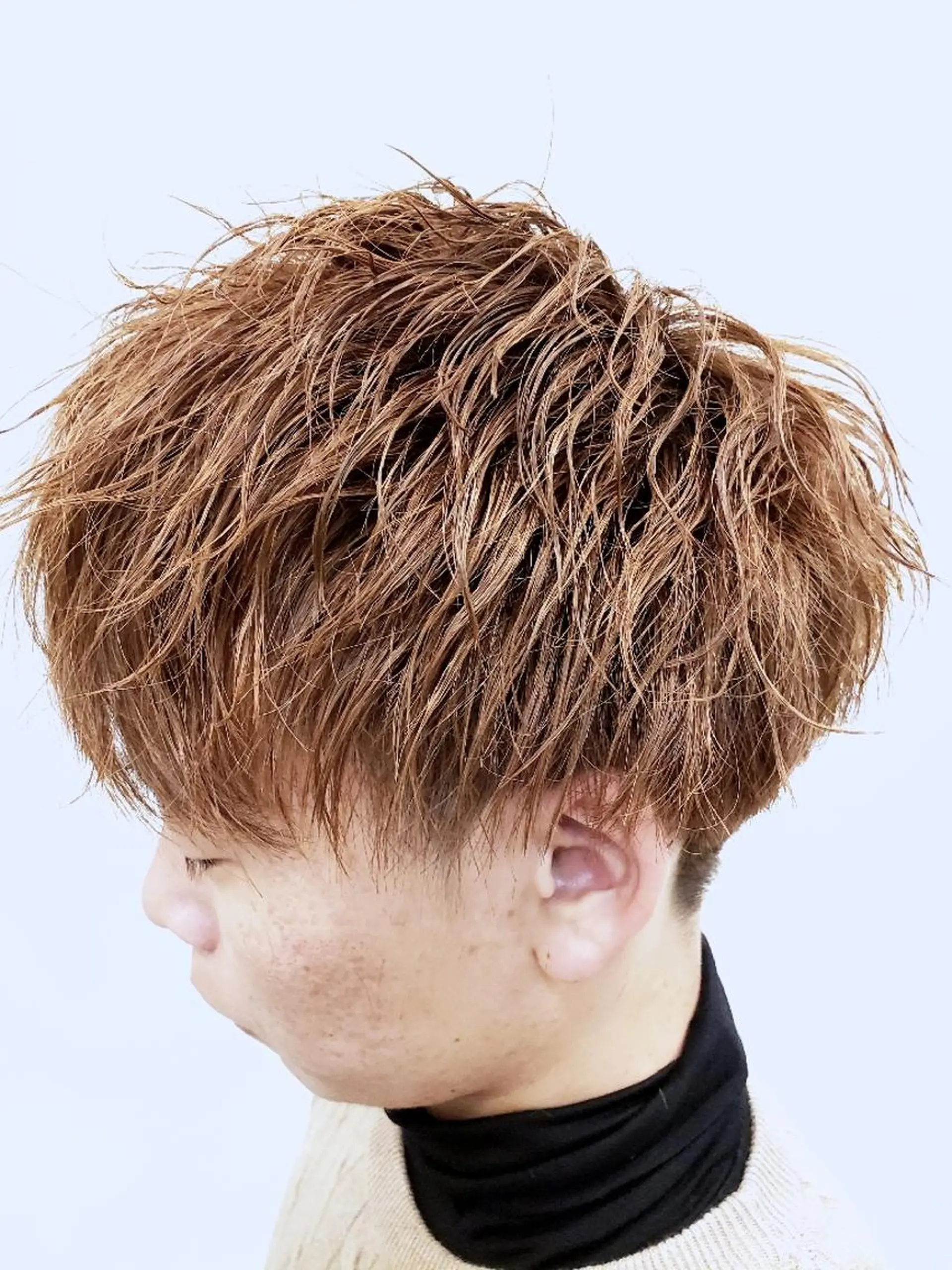 メンズ ショート パーマ 特殊パーマ 片山恭兵のヘアスタイル