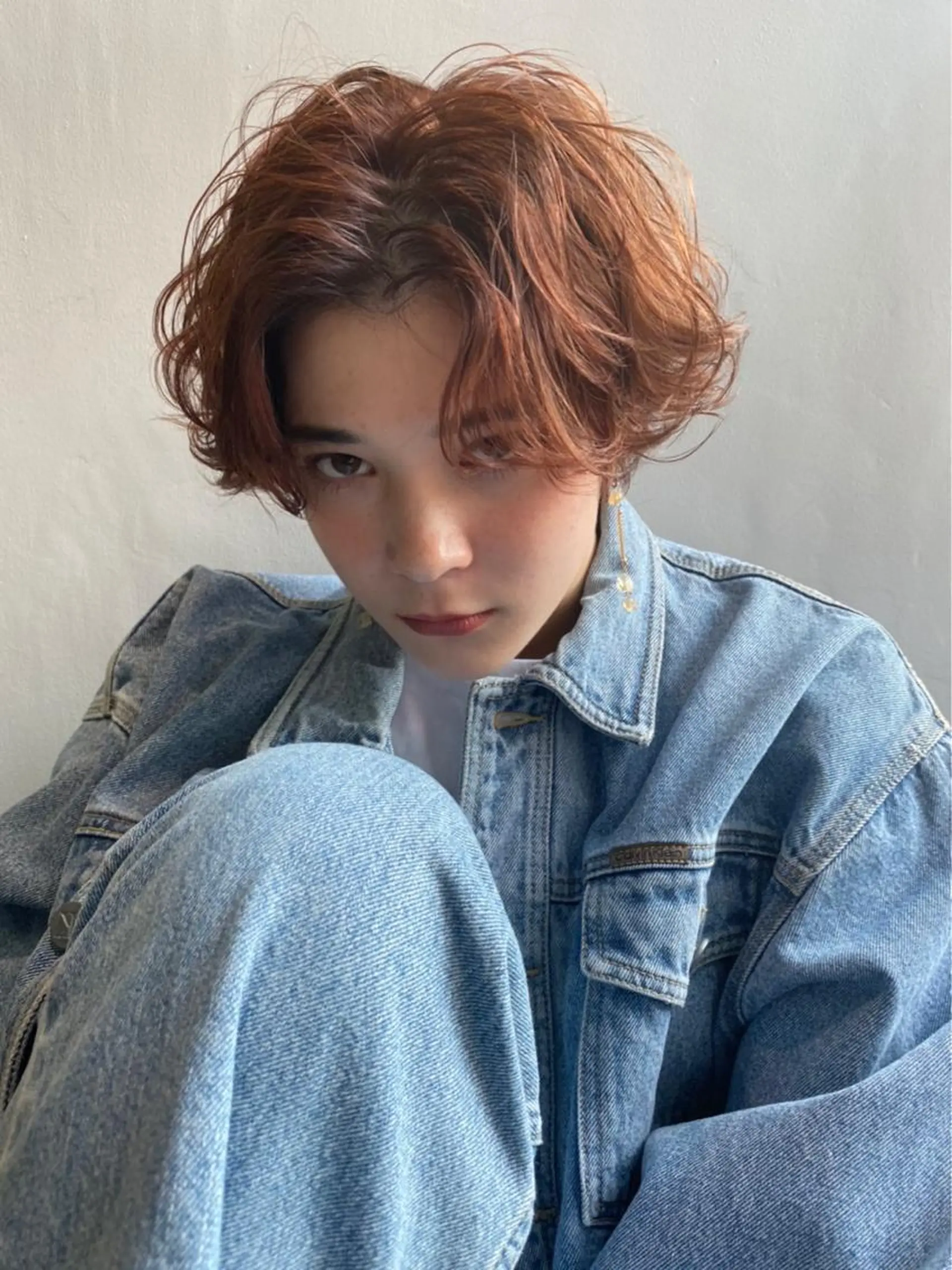 ショート カラー パーマ ショートヘア ヘアカラー トリートメント clan五反田所属・髪質改善、縮毛矯正 店長浅野太郎のヘアスタイル