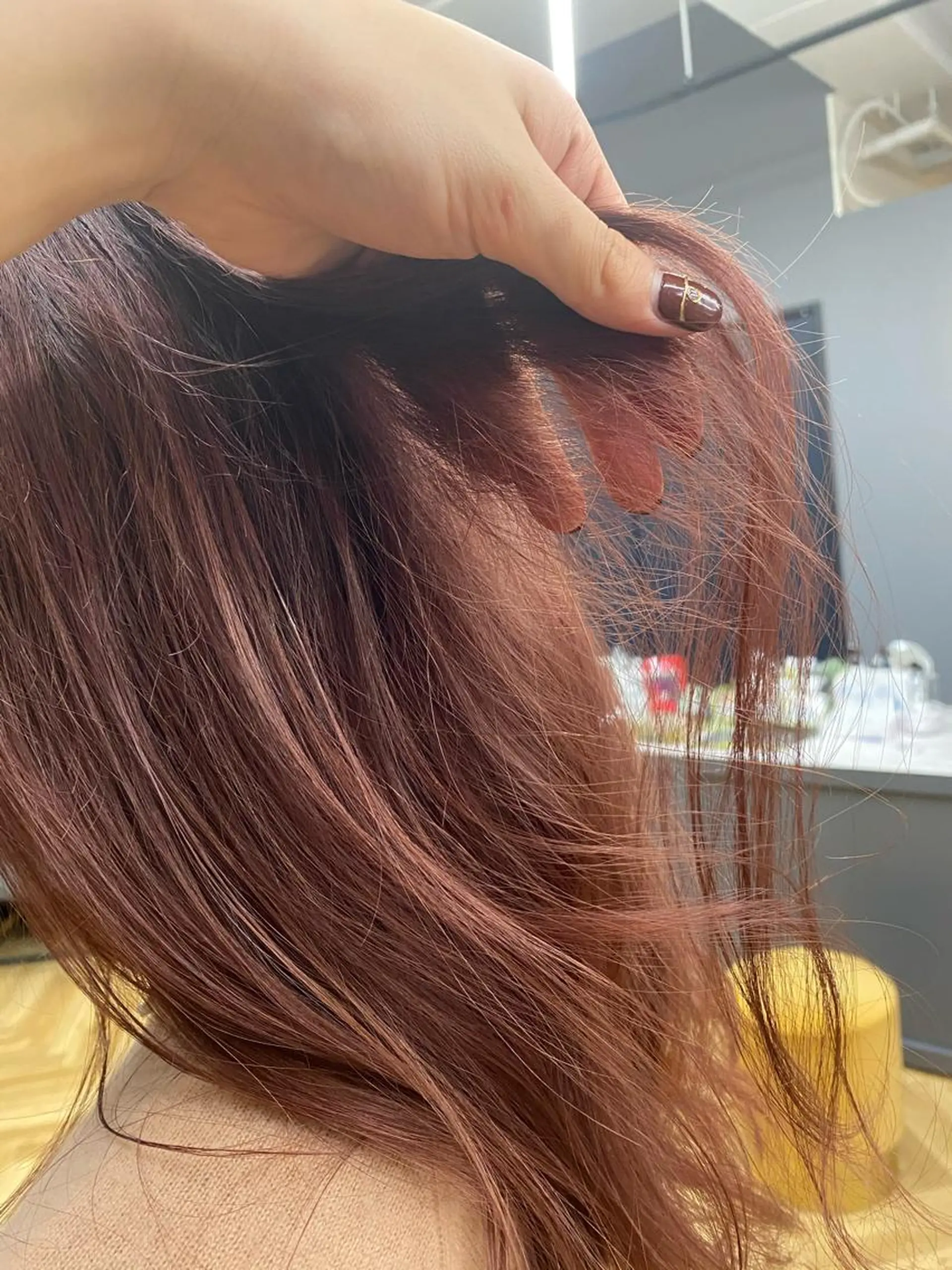 ロング カラー ベージュカラー 透明感カラー ピンクカラー ピンクベージュ 🫧ふじたまゆ🫧 レイヤーカット✂︎のヘアスタイル