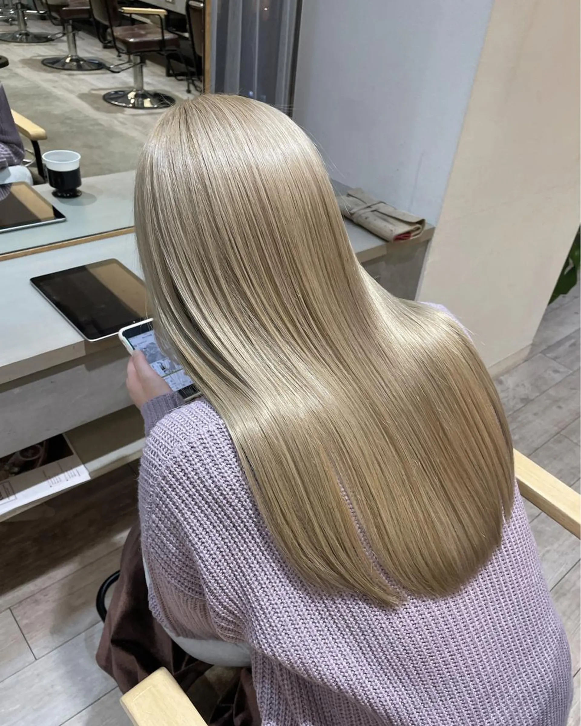 ロング カラー ヘアカラー トリートメント ブリーチカラー🌈 石垣翔太のヘアスタイル