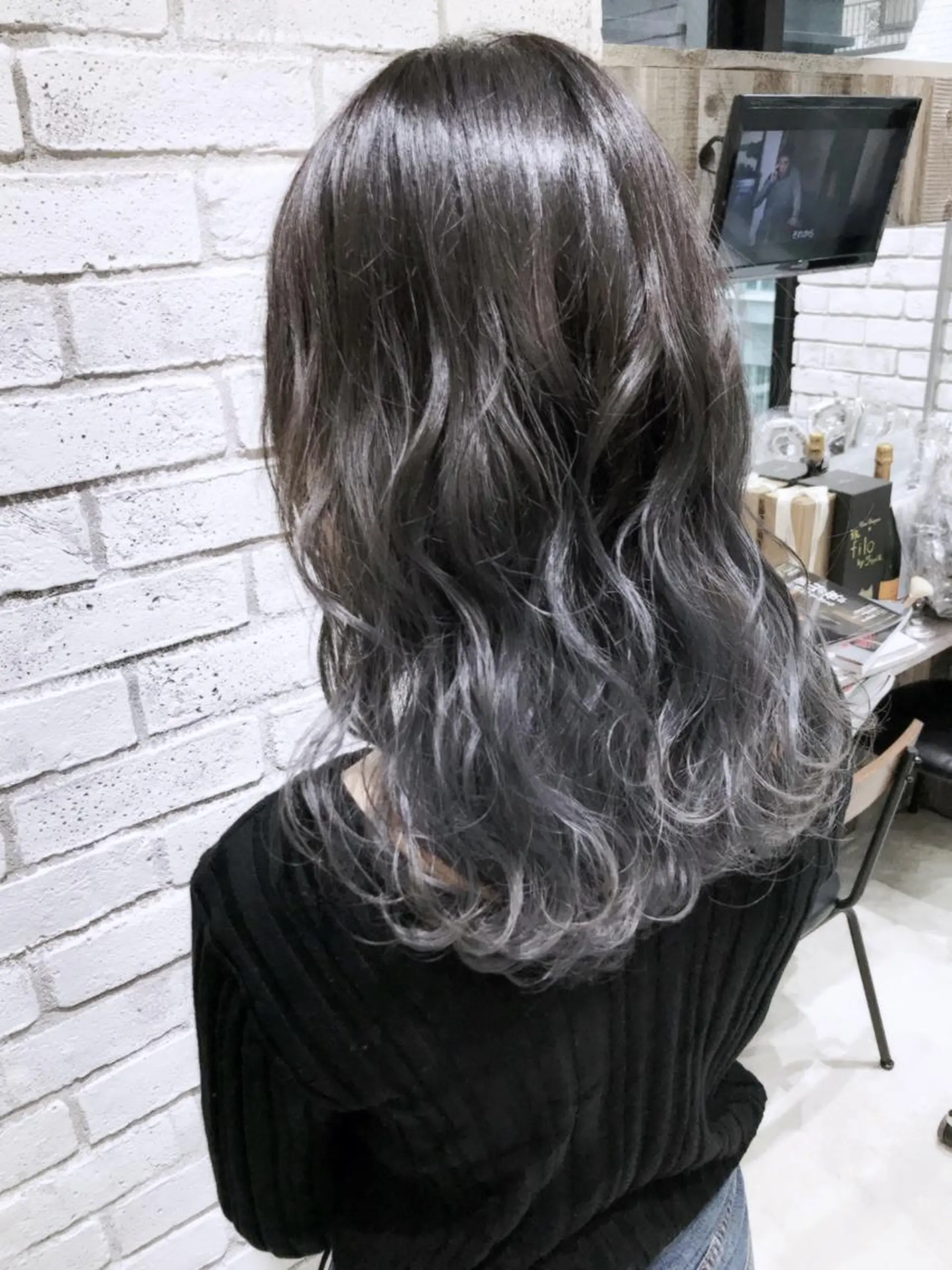 ロング カラー パーマ ヘアアレンジ メンズ キッズ ネイル マツエク・マツパ ヘアカラー バレイヤージュ/ 髪質改善/渡邉悟🌱のヘアスタイル