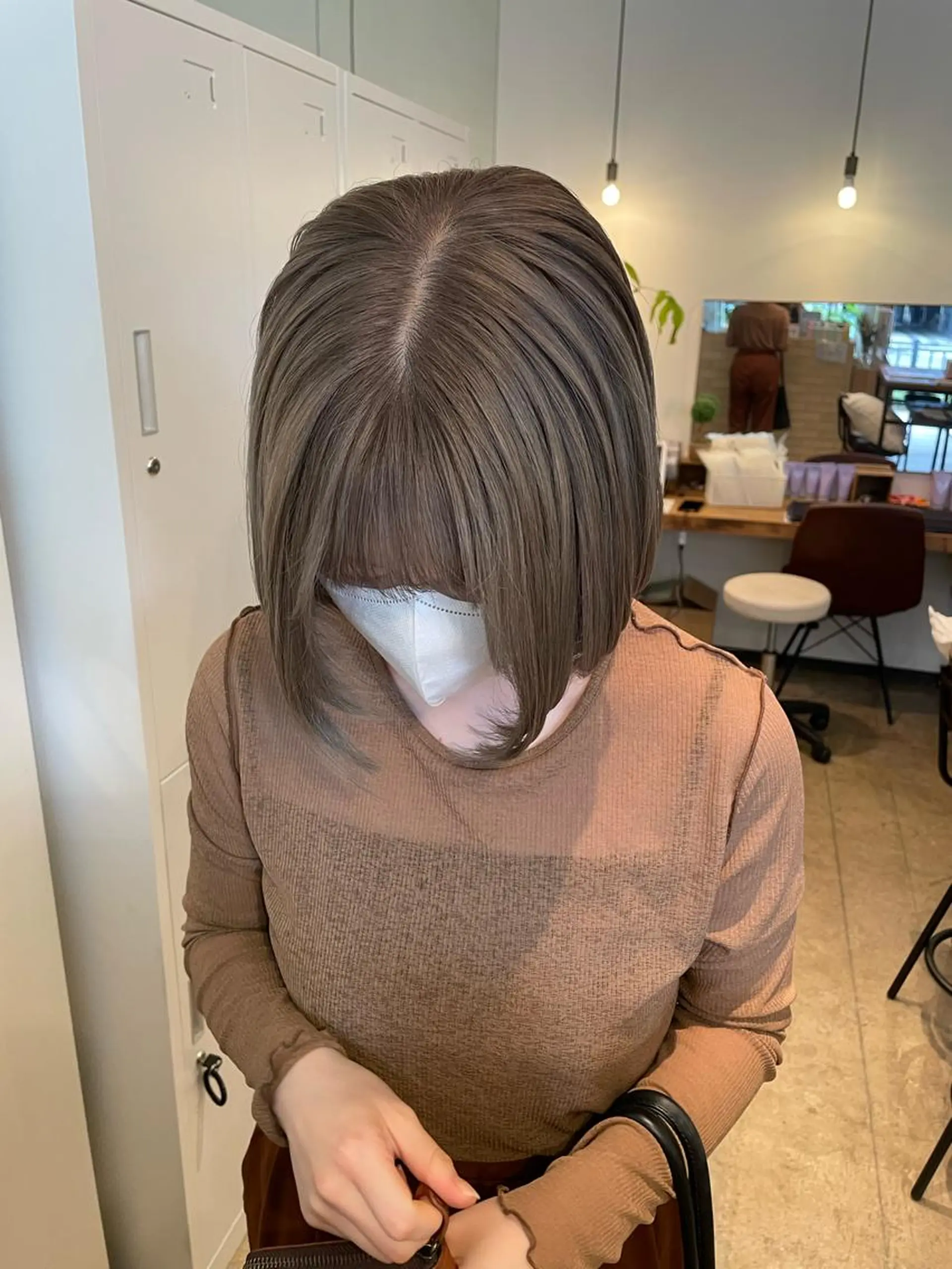 ショート カラー カット ヘアカラー トリートメント 【完全個室】髪質改善 暖色カラー/山崎唯奈のヘアスタイル