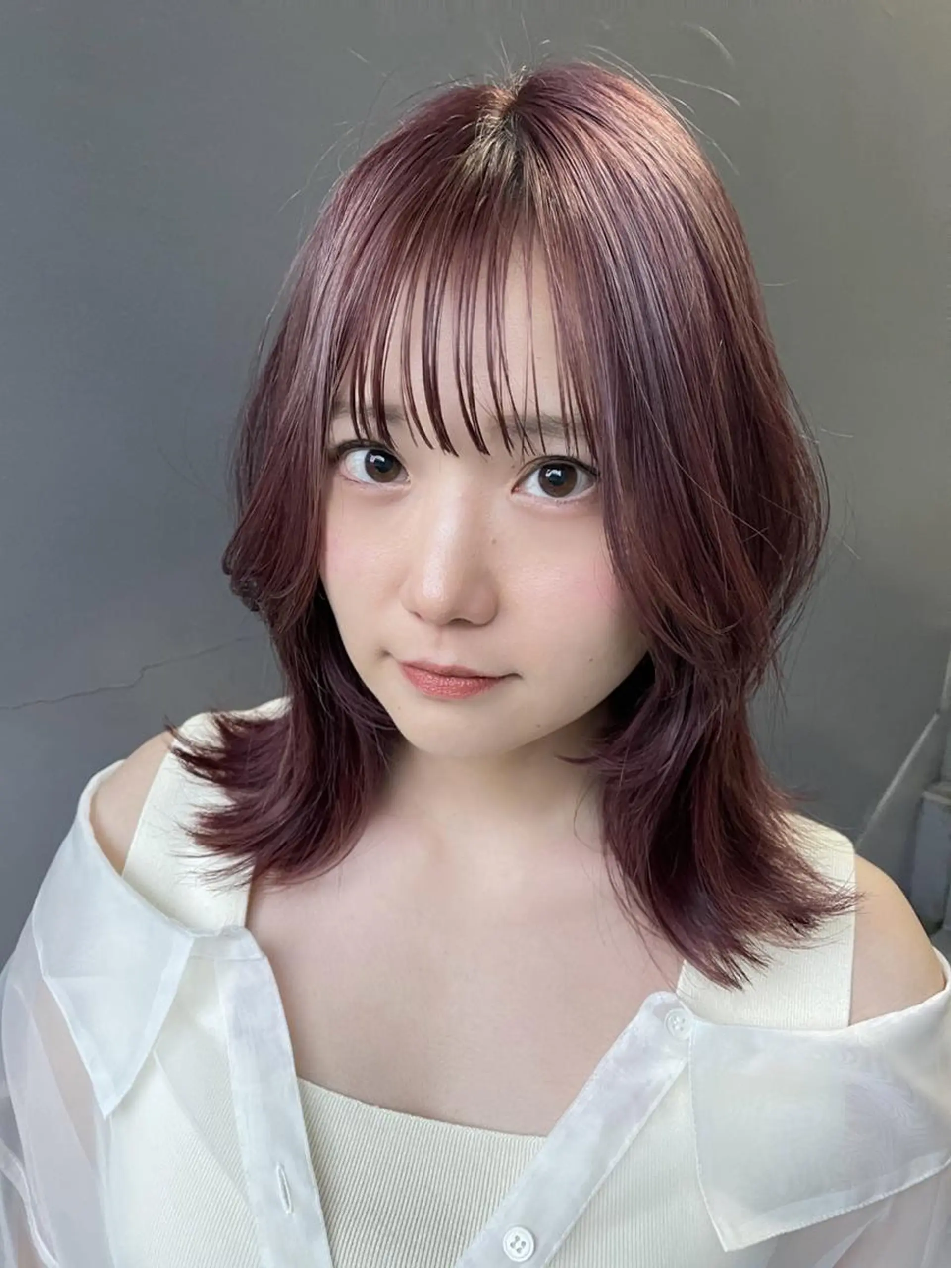 カラー セミロング カット ヘアカラー トリートメント 髪質改善✨艶髪✨ レイヤーカット 田畑のヘアスタイル