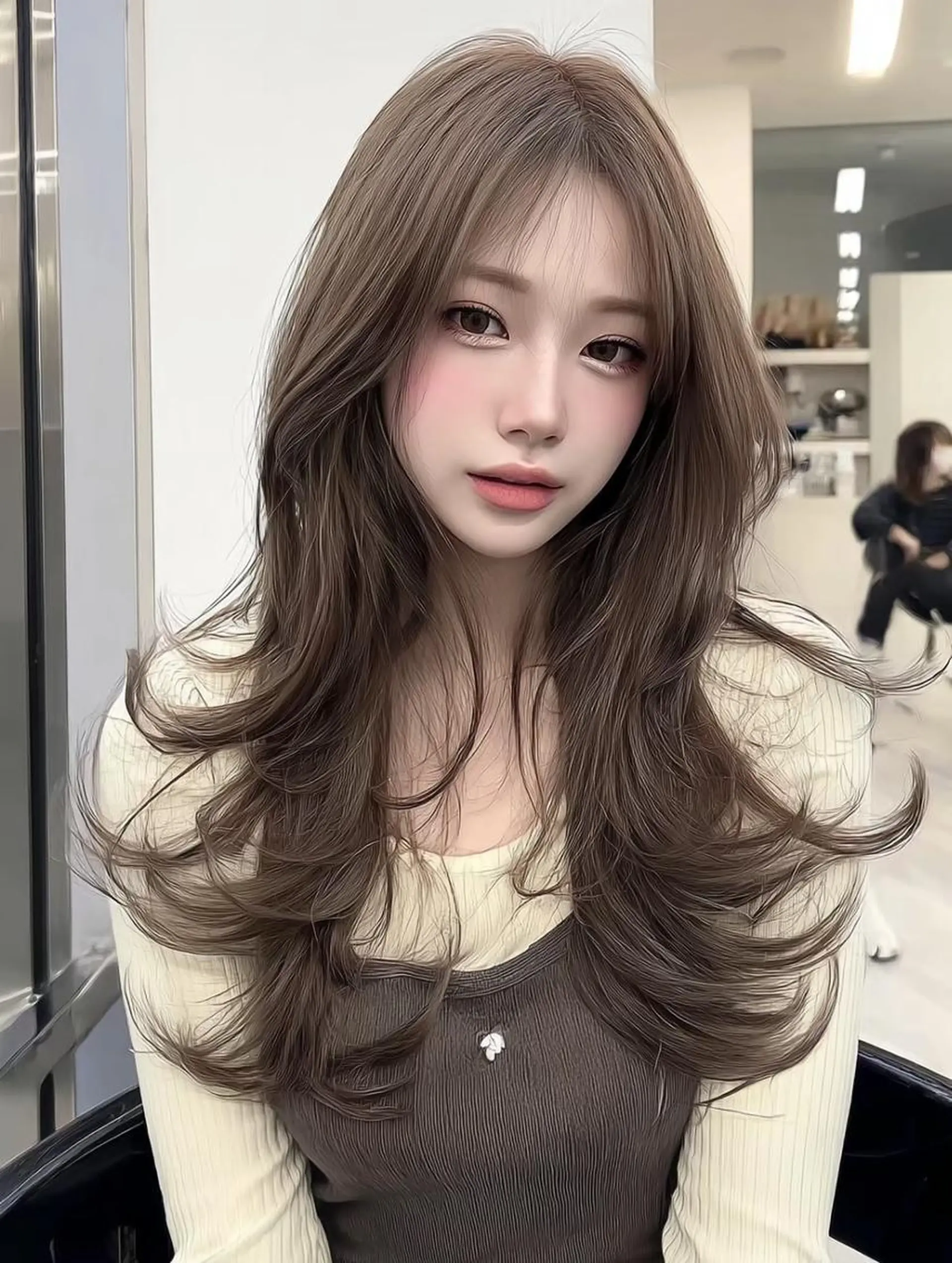 セミロング ボブ 髪質改善 韓国風ヘア レイヤーカット トリートメント カット ヘアカラー 🌈村松滉太髪質改善 レイヤーカット🌈のヘアスタイル