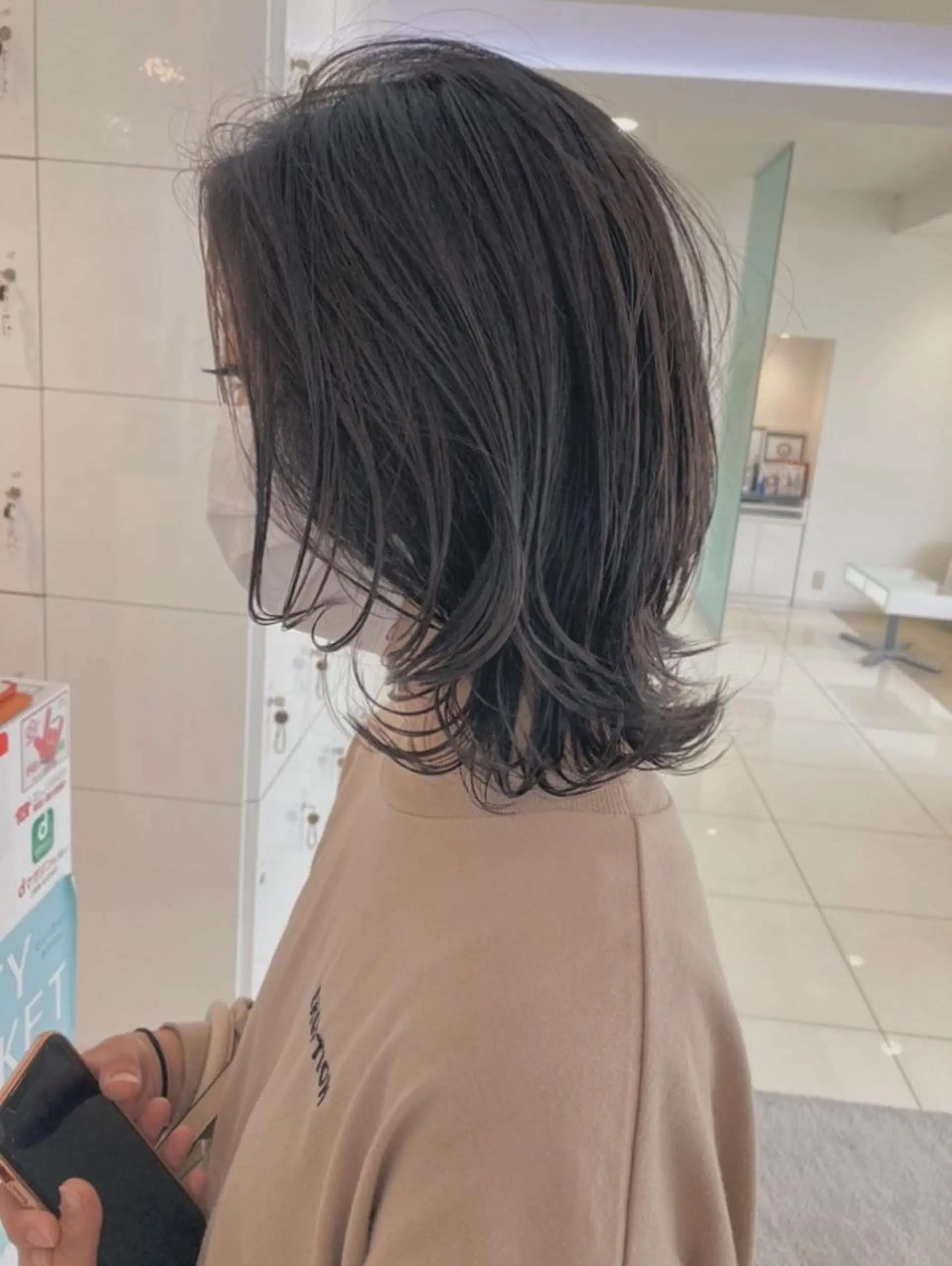 ミディアム カラー 田中 あかねのヘアスタイル