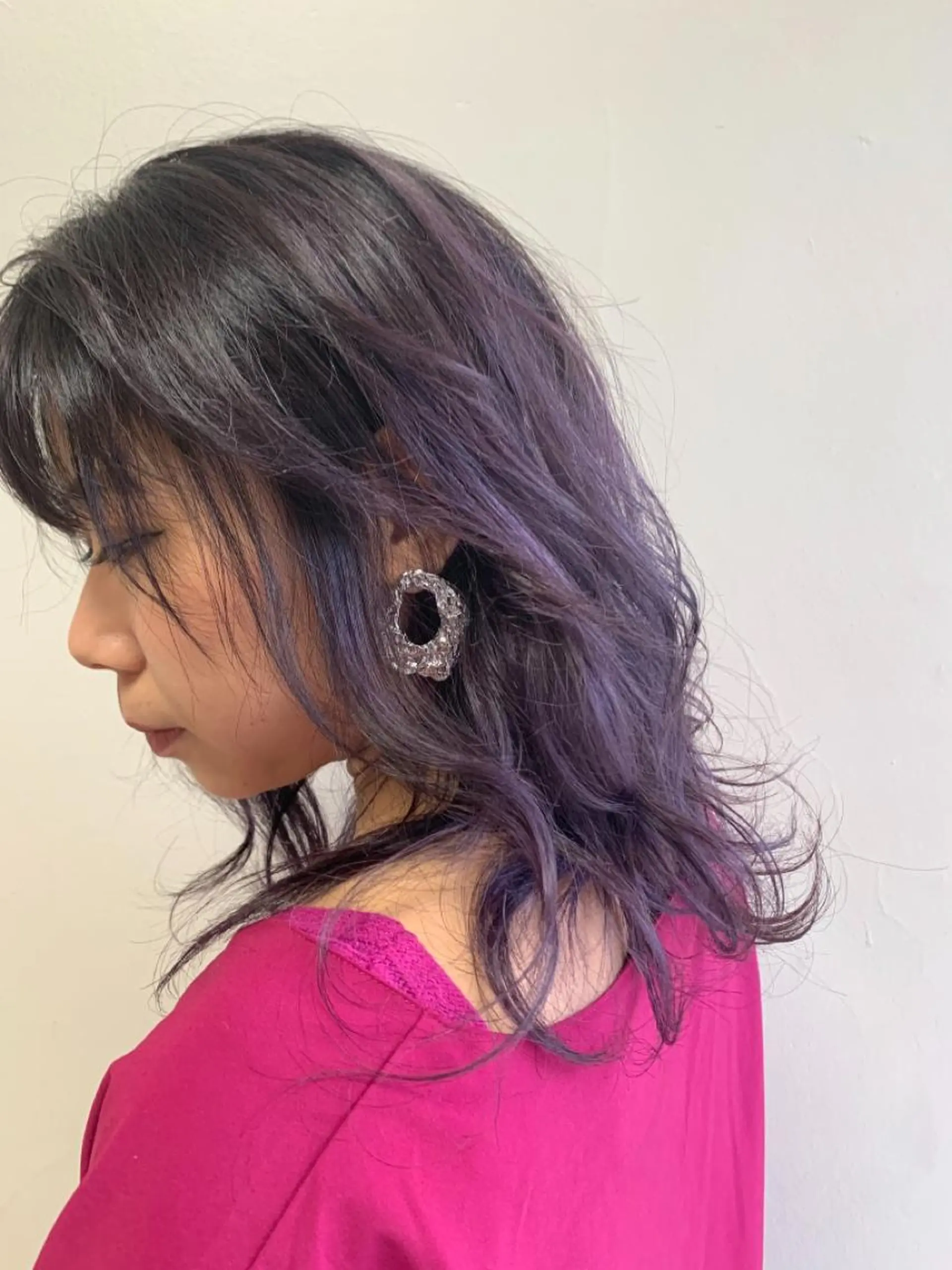 ミディアム カラー hair &eye LAWE.店長のヘアスタイル