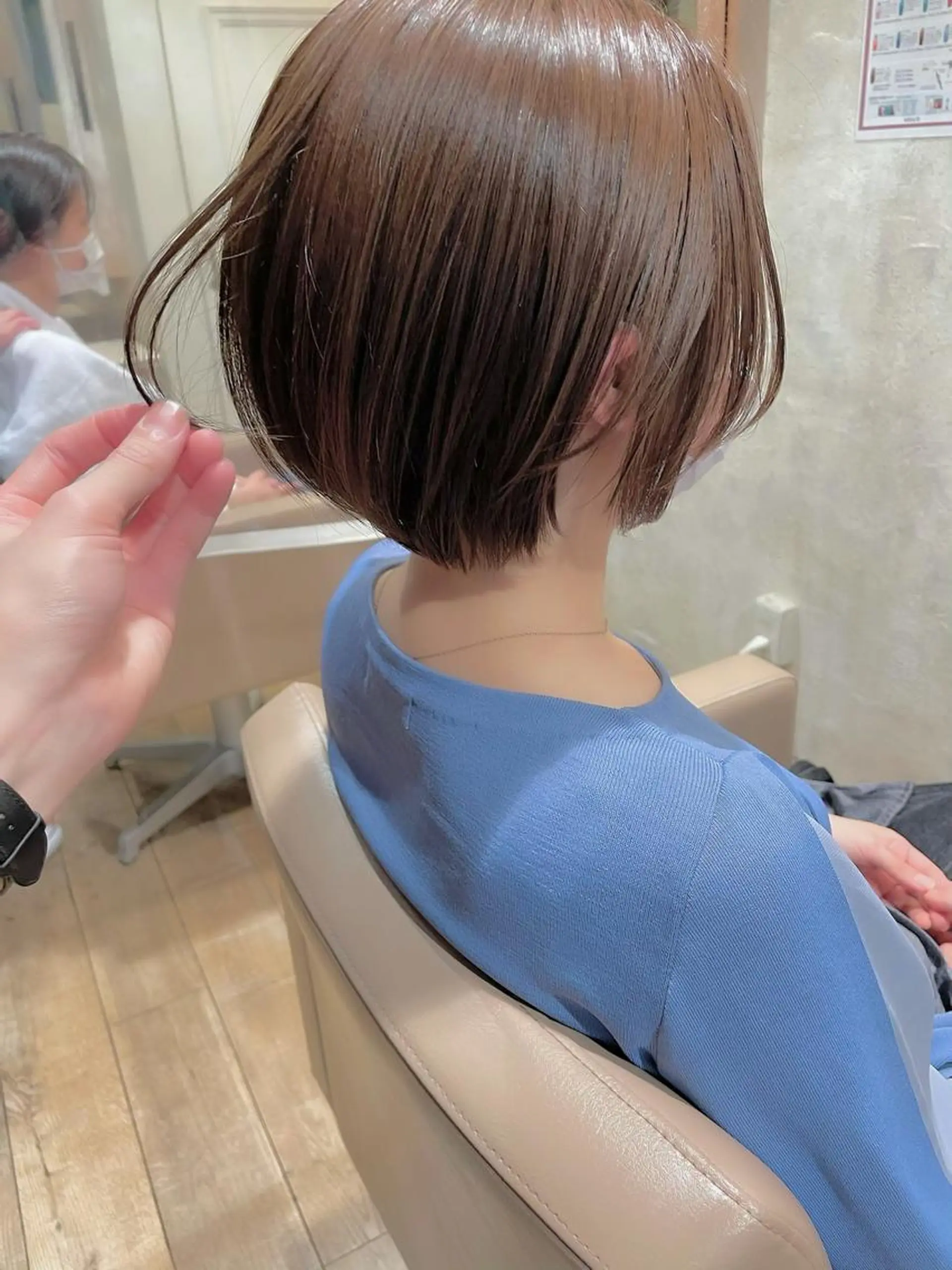 ショート ショート ボブ 梅田 木戸健人のヘアスタイル