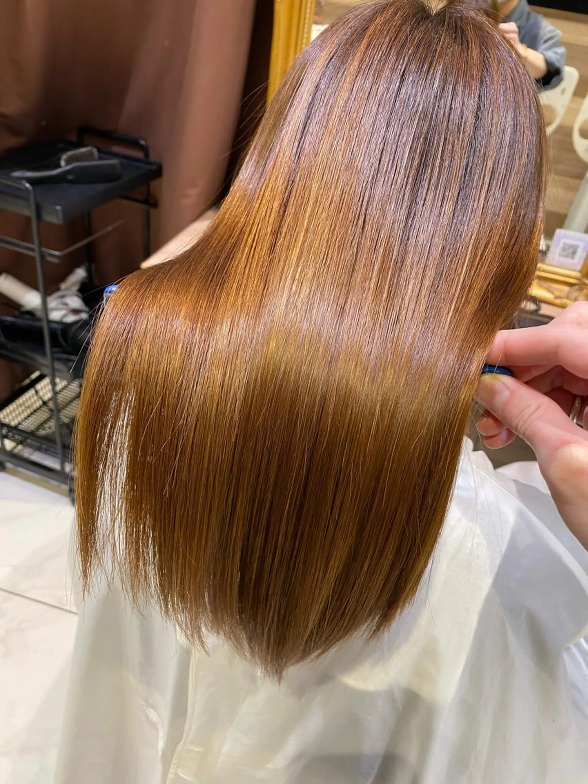 ロング 美髪縮毛矯正 穴見太伍のヘアスタイル