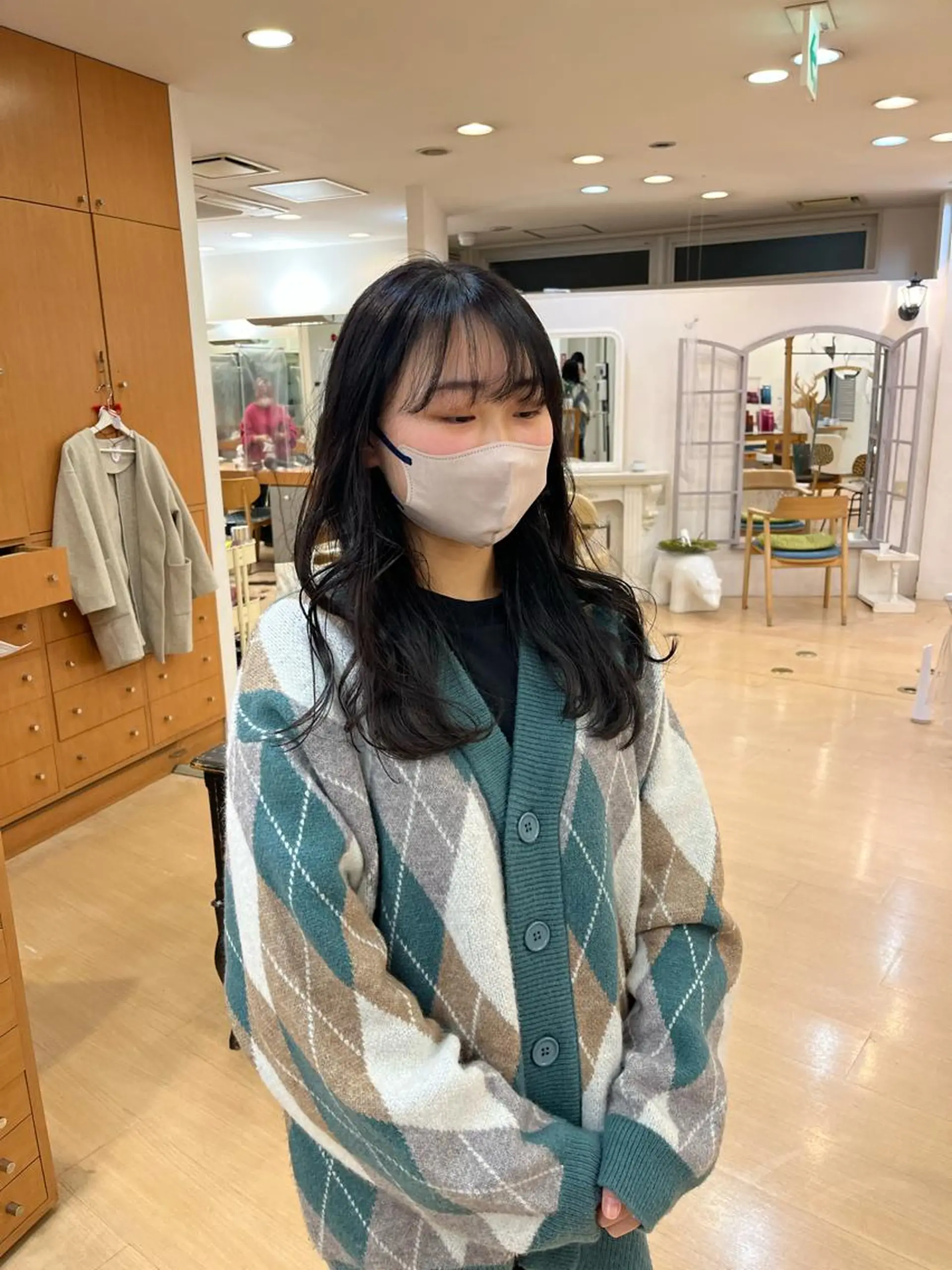 セミロング カラー ブリーチ 透明感カラー 💠つたふうか/ 韓国/メンズヘア💠のヘアスタイル