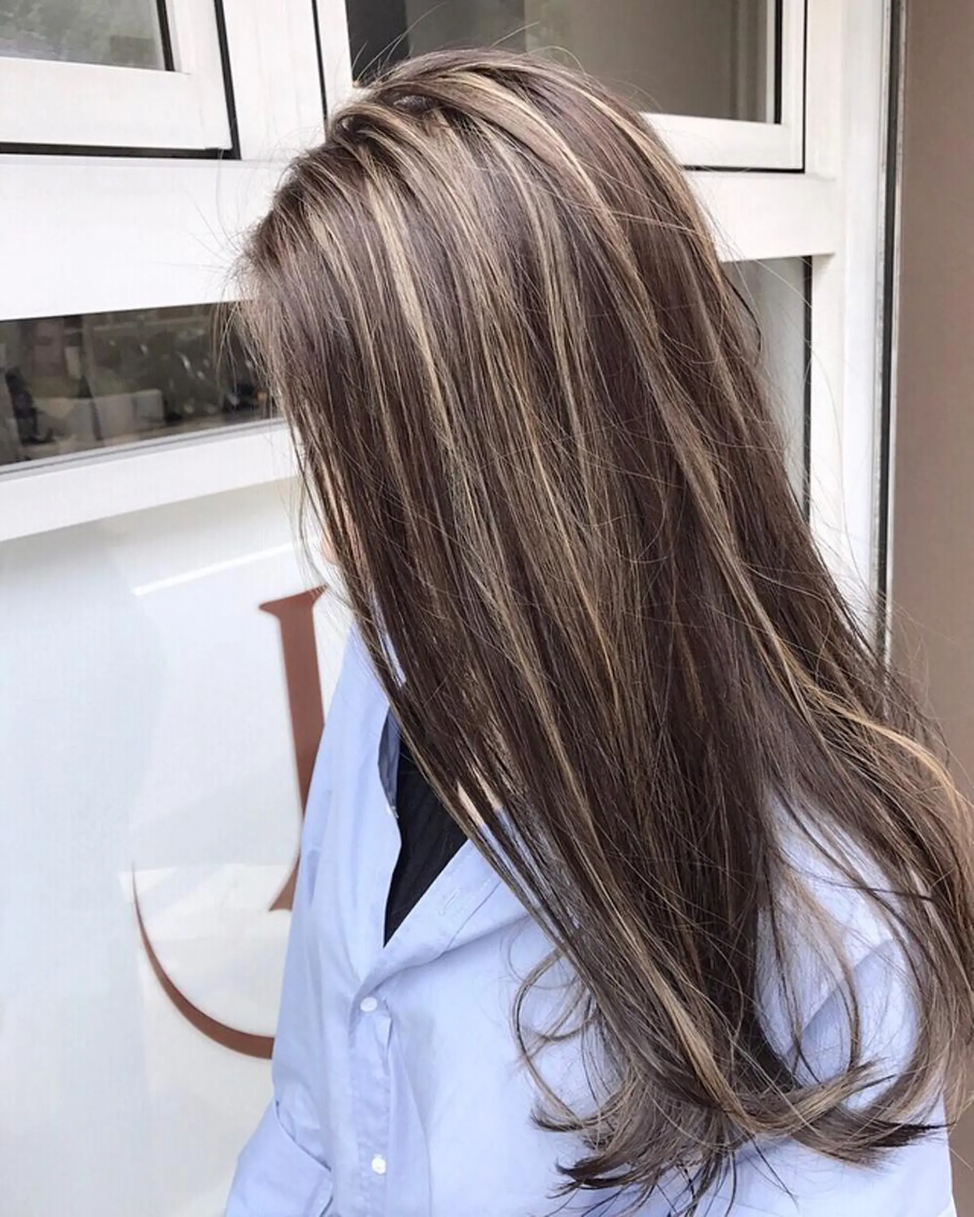 ロング カラー ハイライトカラー ハイライト トリートメント NORME経堂 nonのヘアスタイル