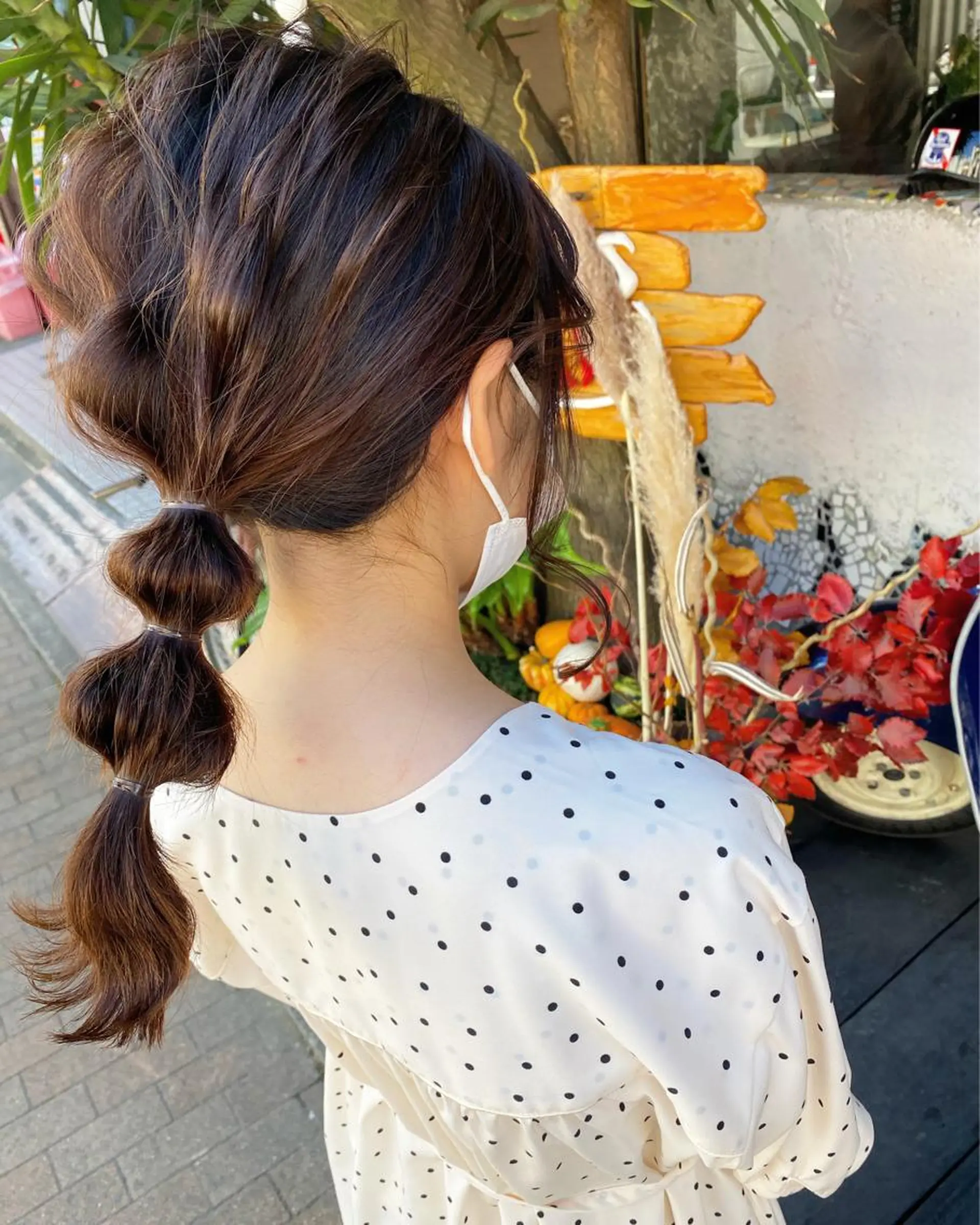 セミロング ヘアアレンジ 玉木 育実のヘアスタイル