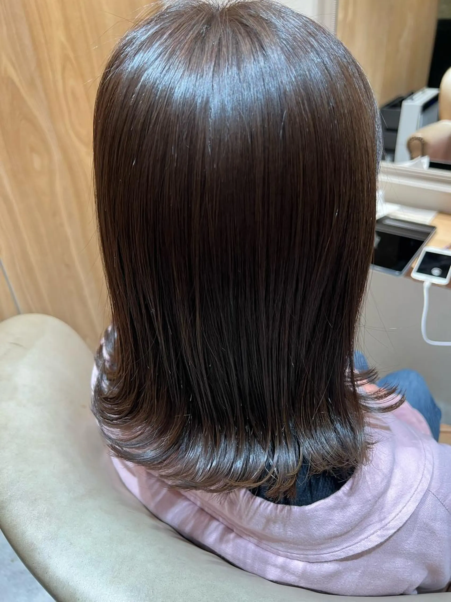 ミディアム カラー 大河原 美優のヘアスタイル