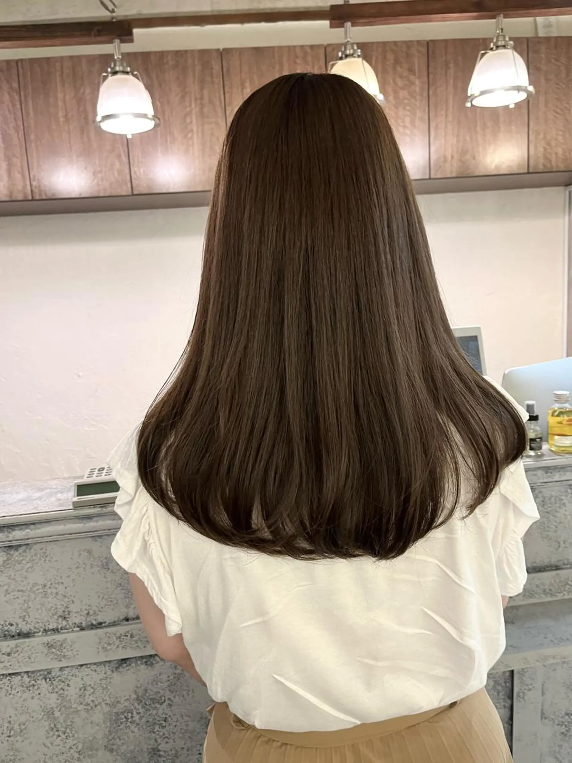 セミロング カラー カット ヘアカラー トリートメント MAYU 💚森下のヘアスタイル