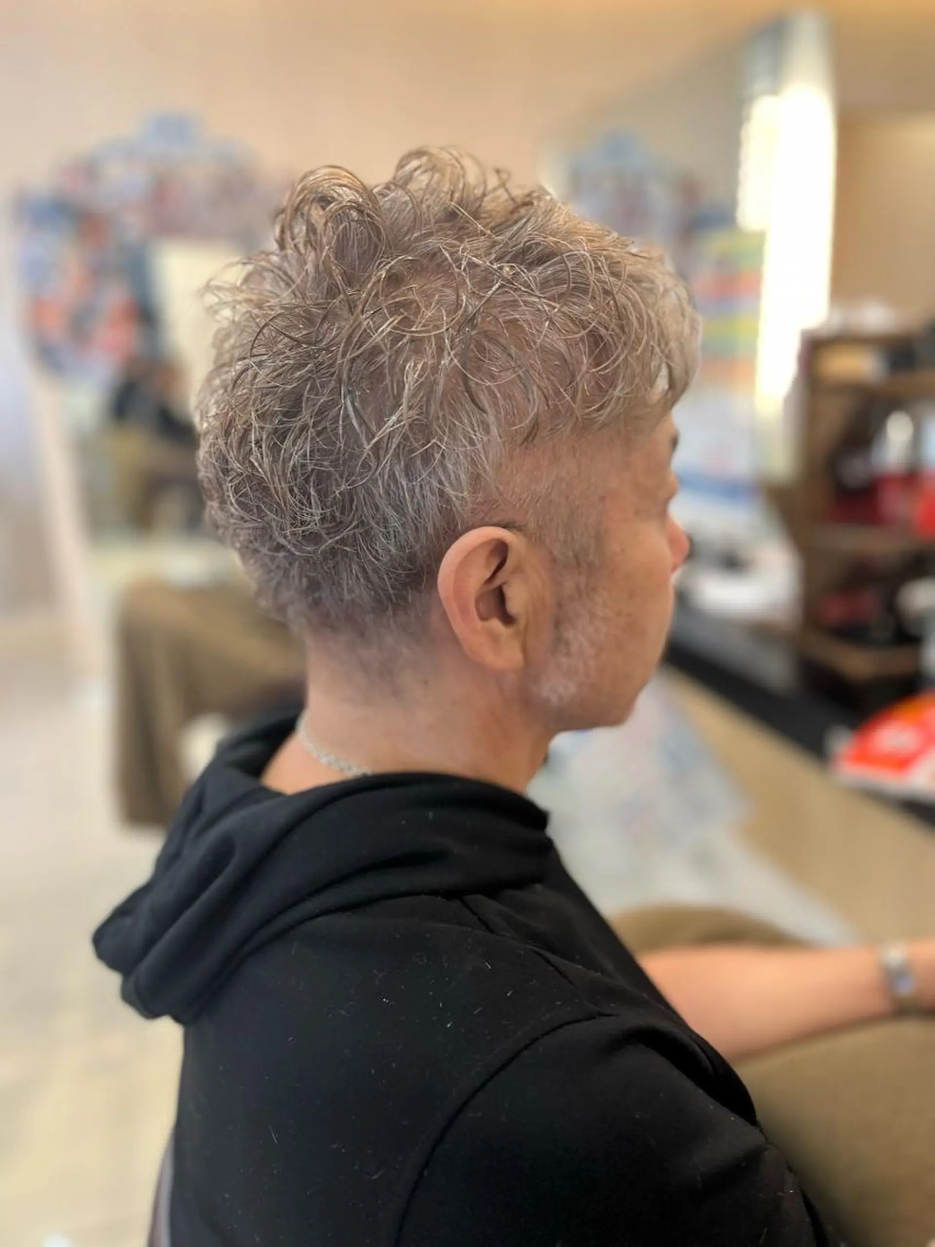 ショート カラー パーマ メンズ カット パーマ トータルビューティー K:R鶴川のヘアスタイル