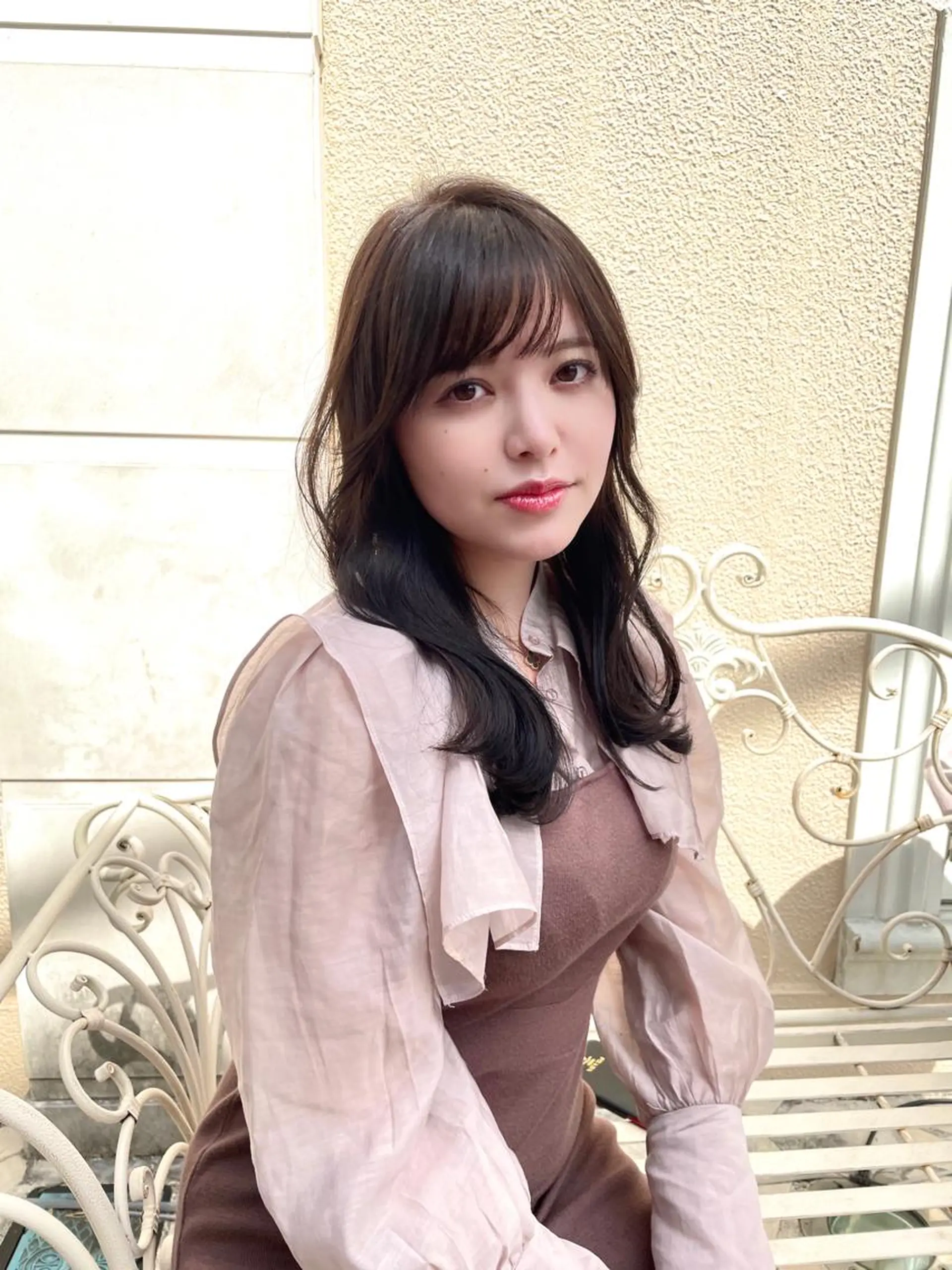 ロング カラー ブラウンカラー チョコレートブラウン カット ヘアカラー トリートメント ご新規様限定 透明感カラーKANAのヘアスタイル