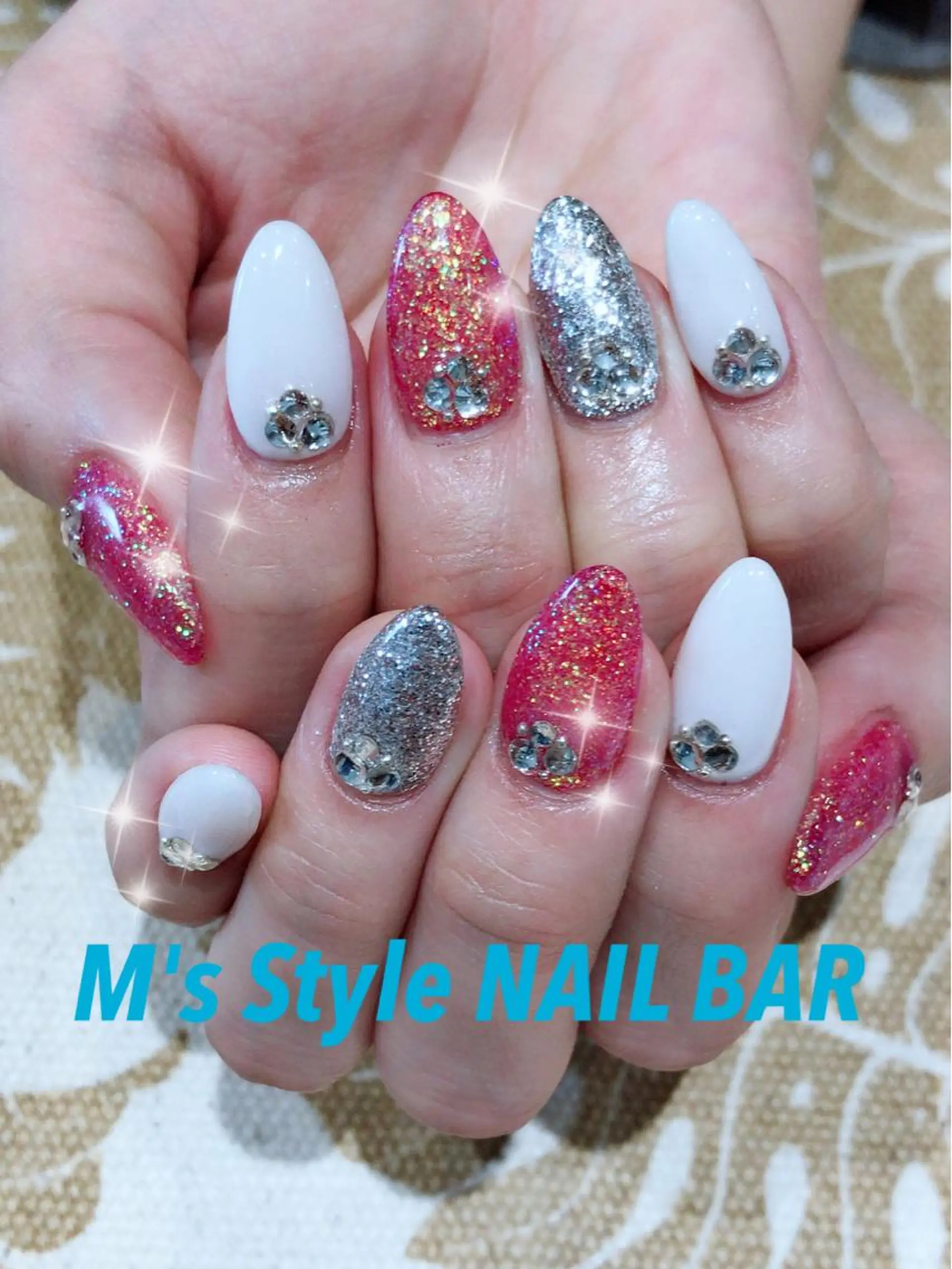 ネイル ラメ(グリッター) 持ち込み ハンドネイル M's Style NAIL BARのネイルデザイン