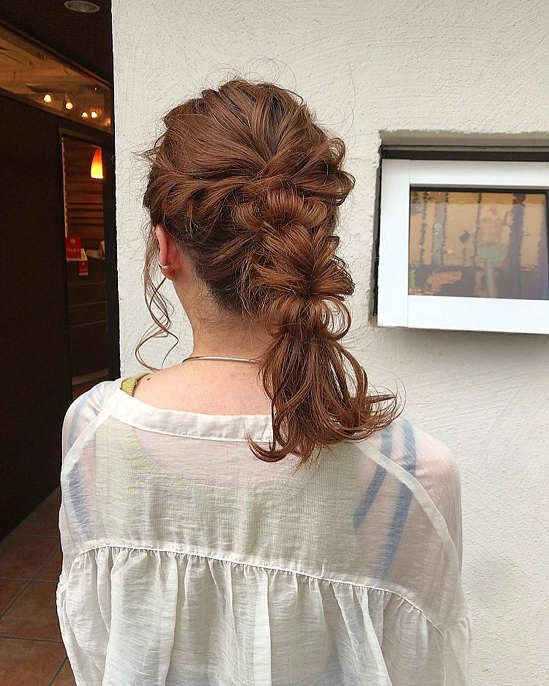 セミロング 林 瑠夏のヘアスタイル