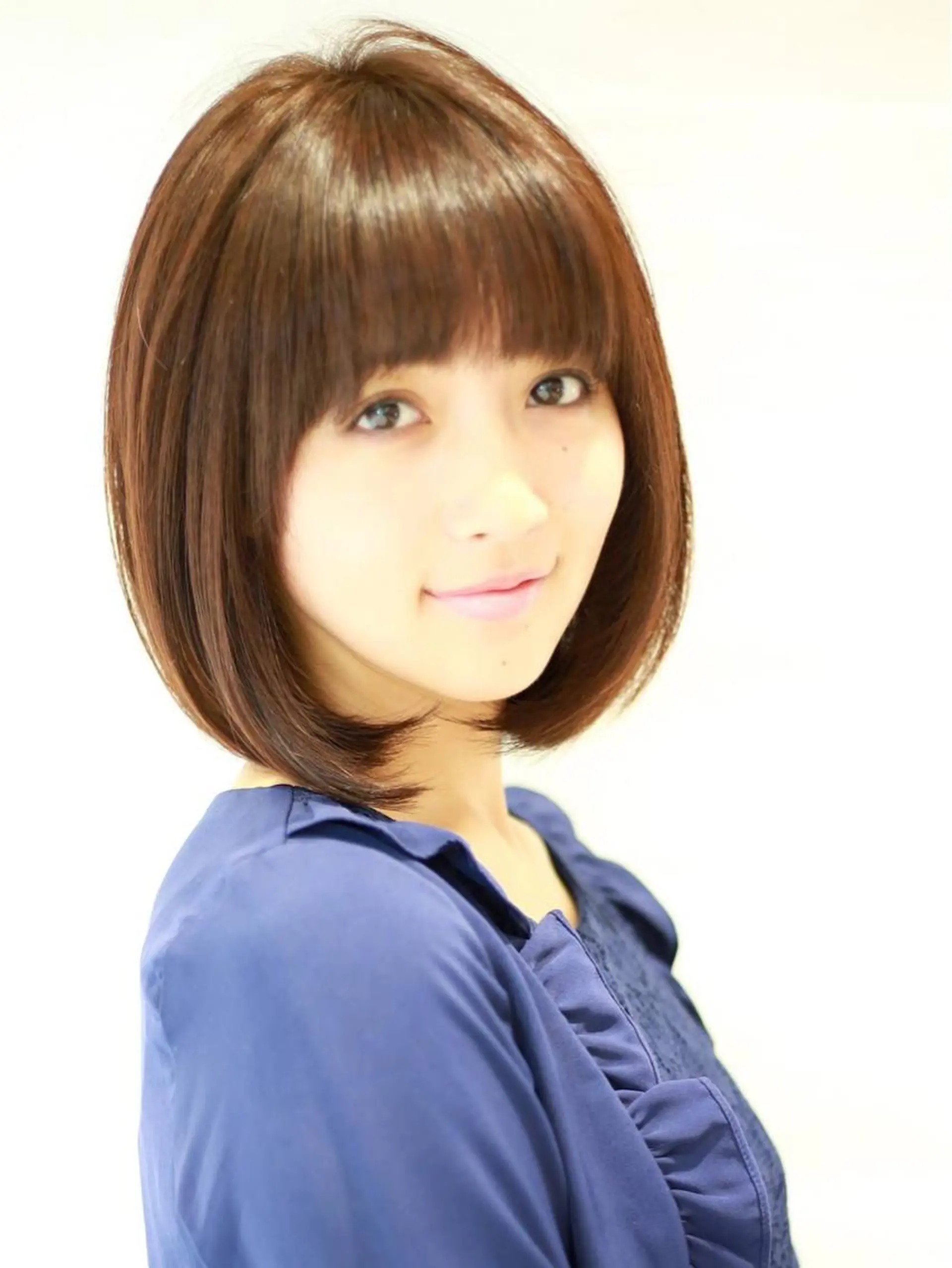 ショート ミディアム セミロング カラー パーマ メンズ ボブ ストレートパーマ Soleria 田中慎一のヘアスタイル