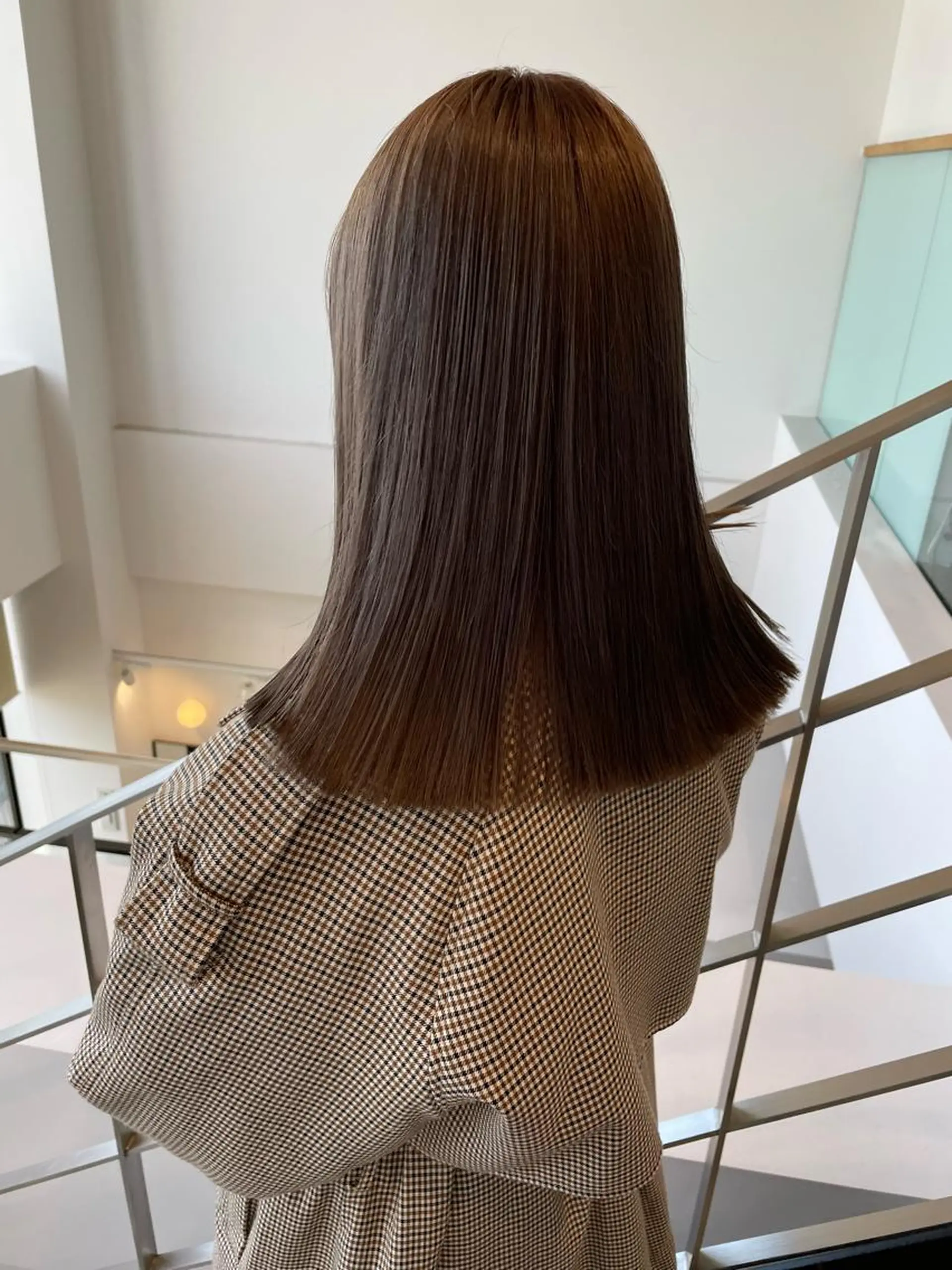 ミディアム カラー ヘアアレンジ アイブロウ ミニボブ/ブリーチ 🌈MISATOのヘアスタイル