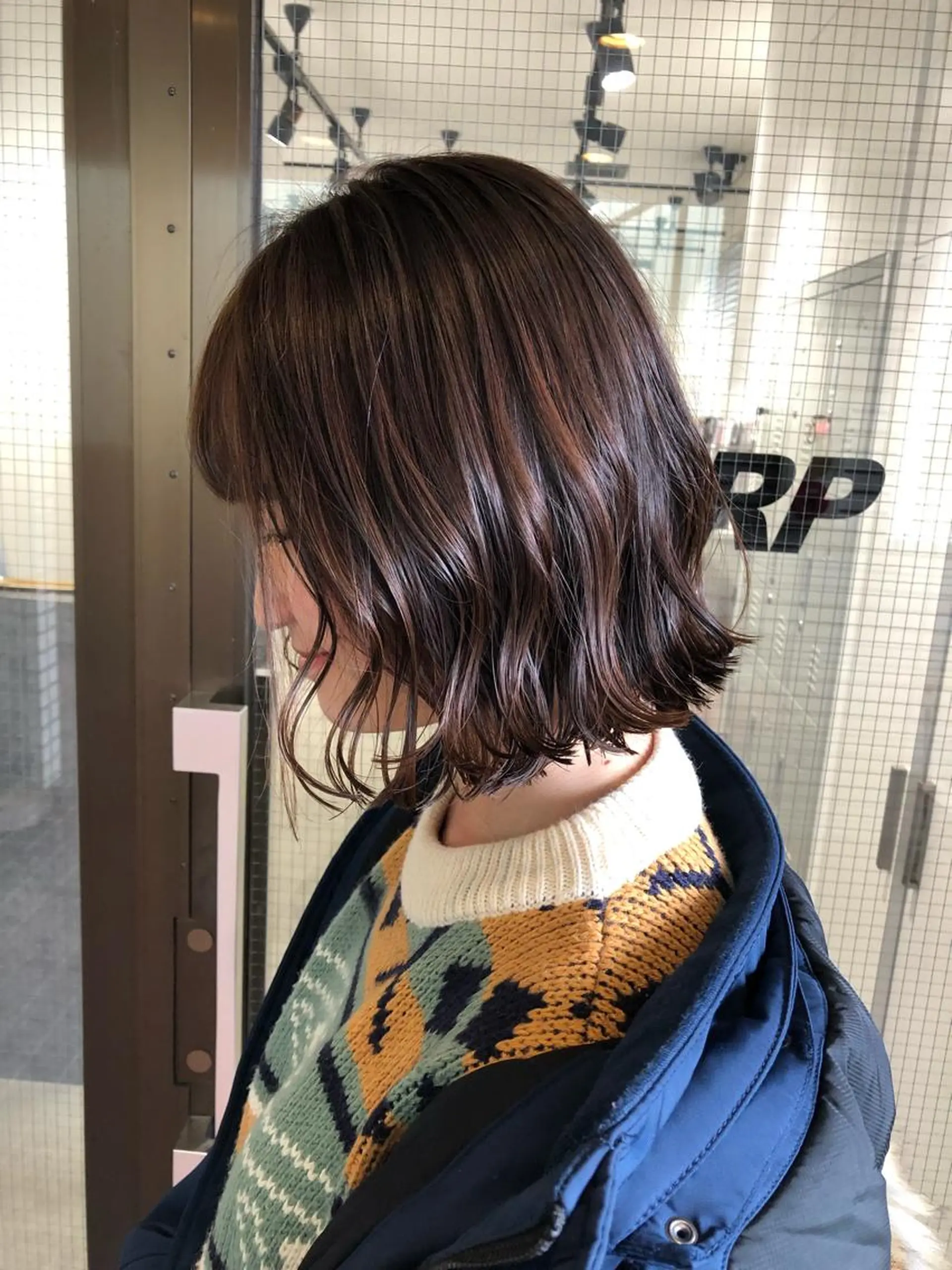 ミディアム カラー 切りっぱなしボブ ボブ 🤍2nd🤍田所 美希のヘアスタイル