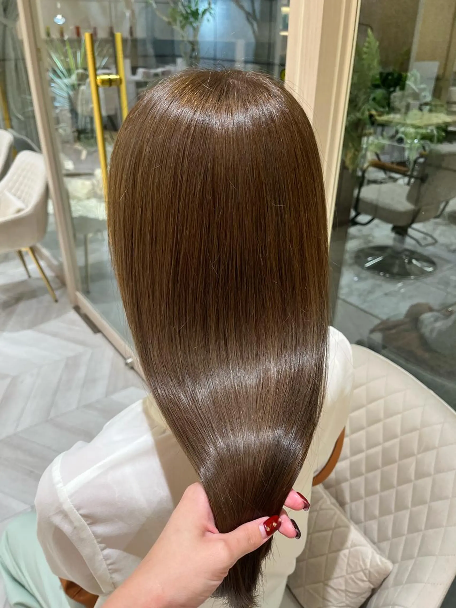 セミロング カラー 髪質改善 トリートメント ∴Sanae. ∴ トータルビューティーのマツエク・マツパデザイン