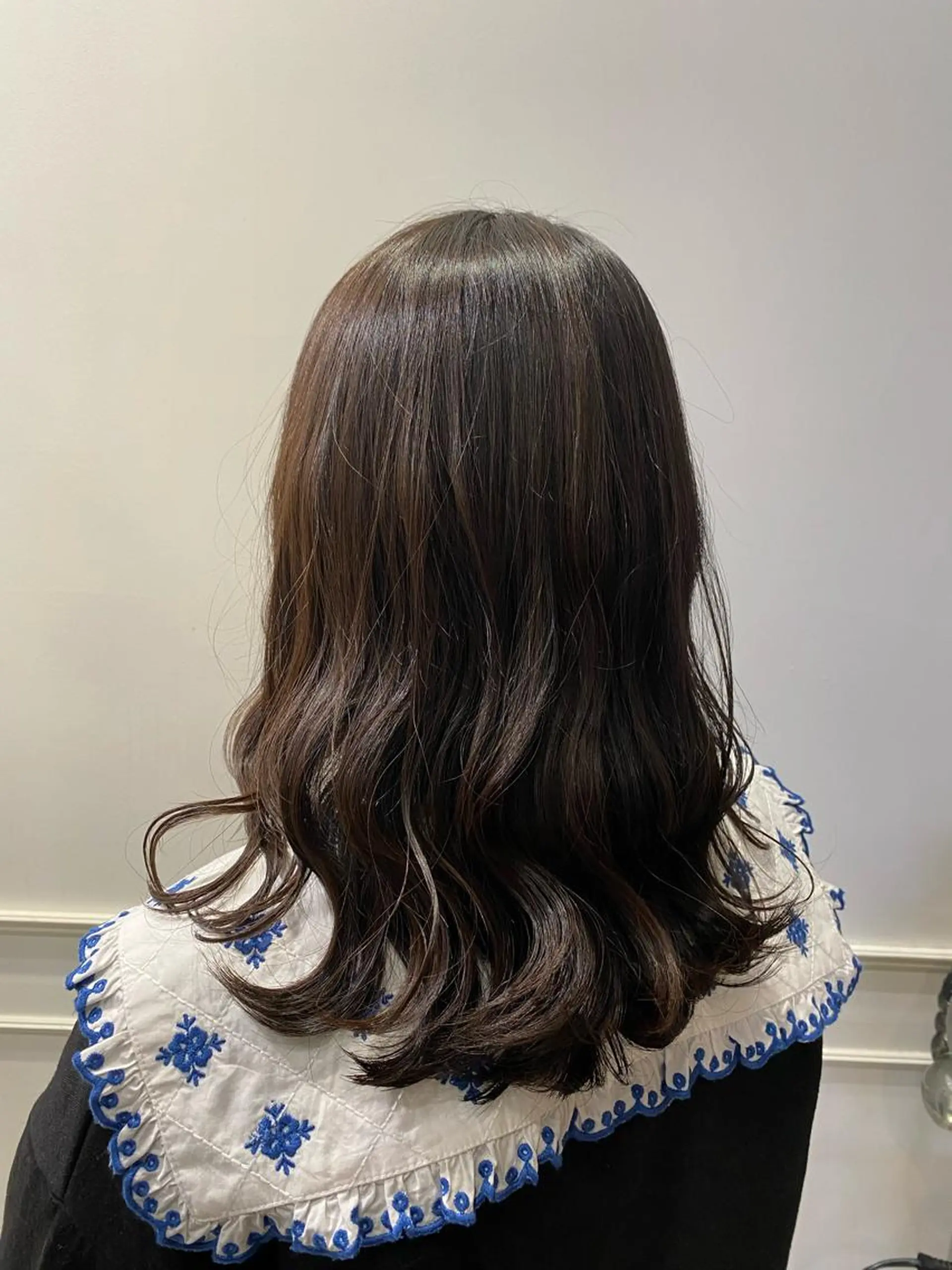 ロング カラー カット 福田 里央のヘアスタイル
