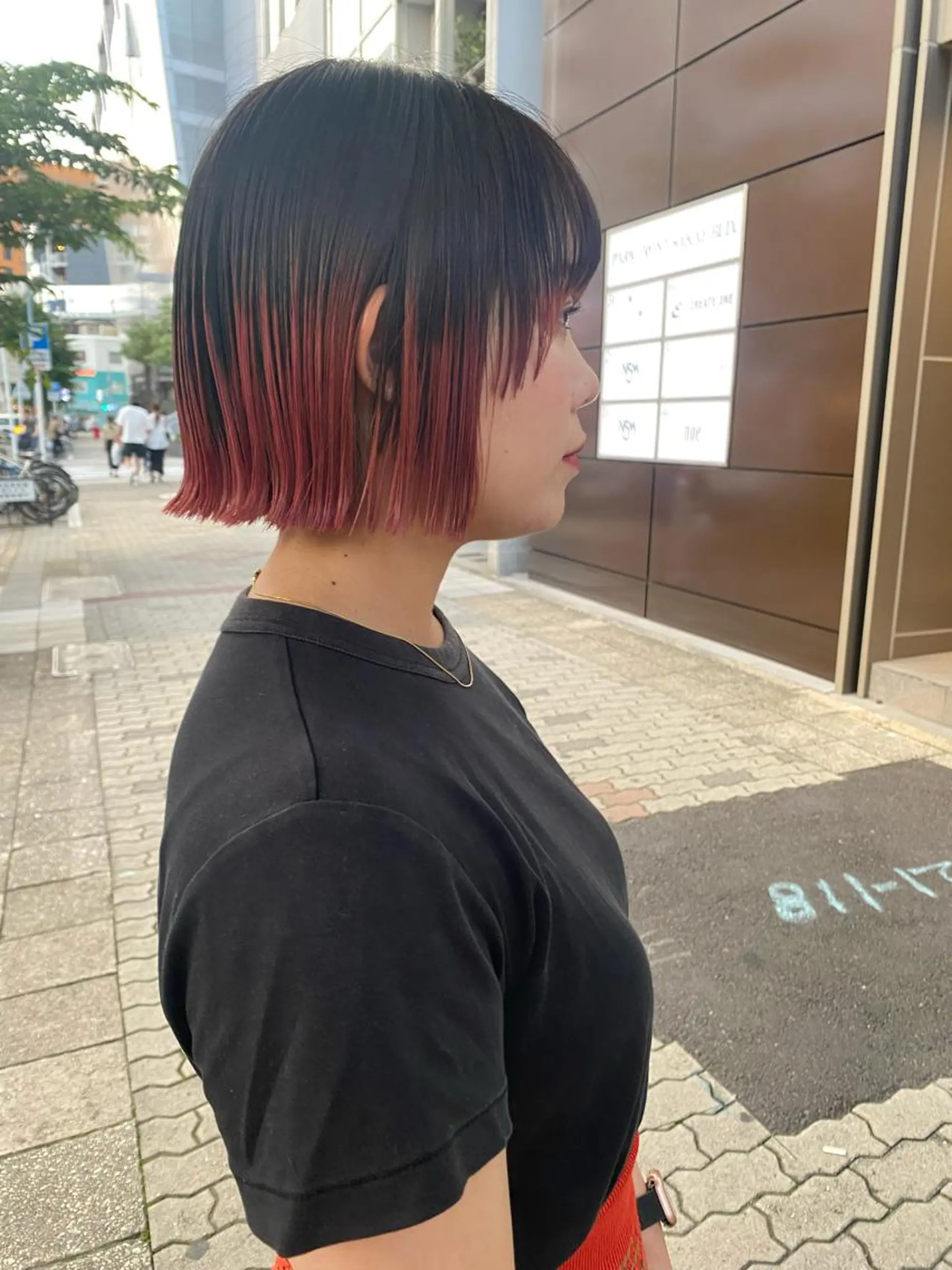 ショート 切りっぱなしボブ ボブ ヒラカホ/ ブリーチ/似合わせのヘアスタイル